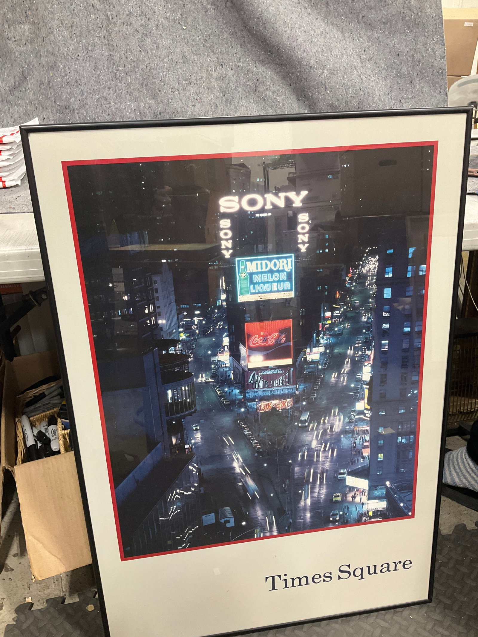 Framed Times Square print(24inx34.5in) (1 of 1)