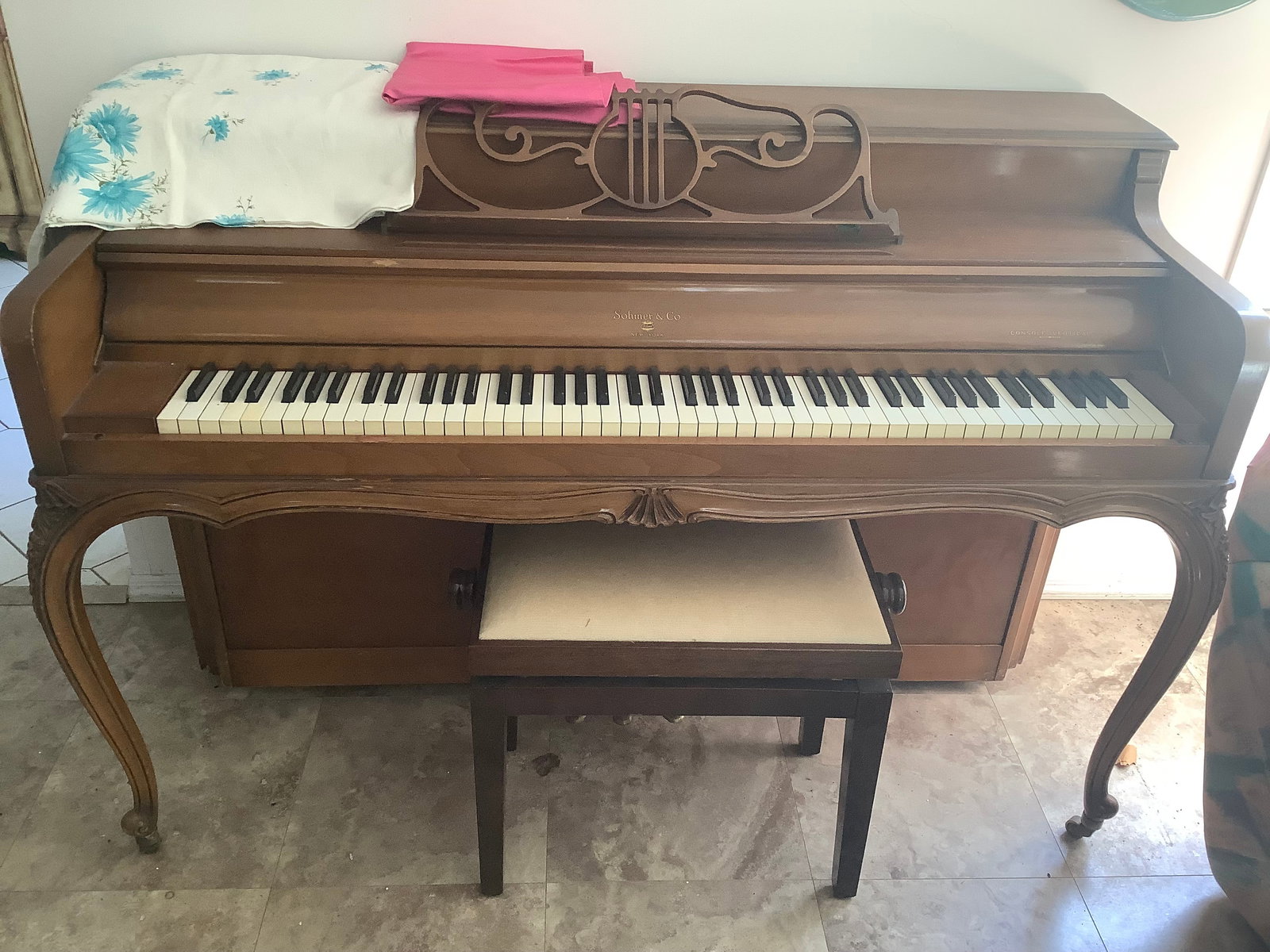 Vintage Sohmer & Co. piano(56.5in long) (1 of 1)