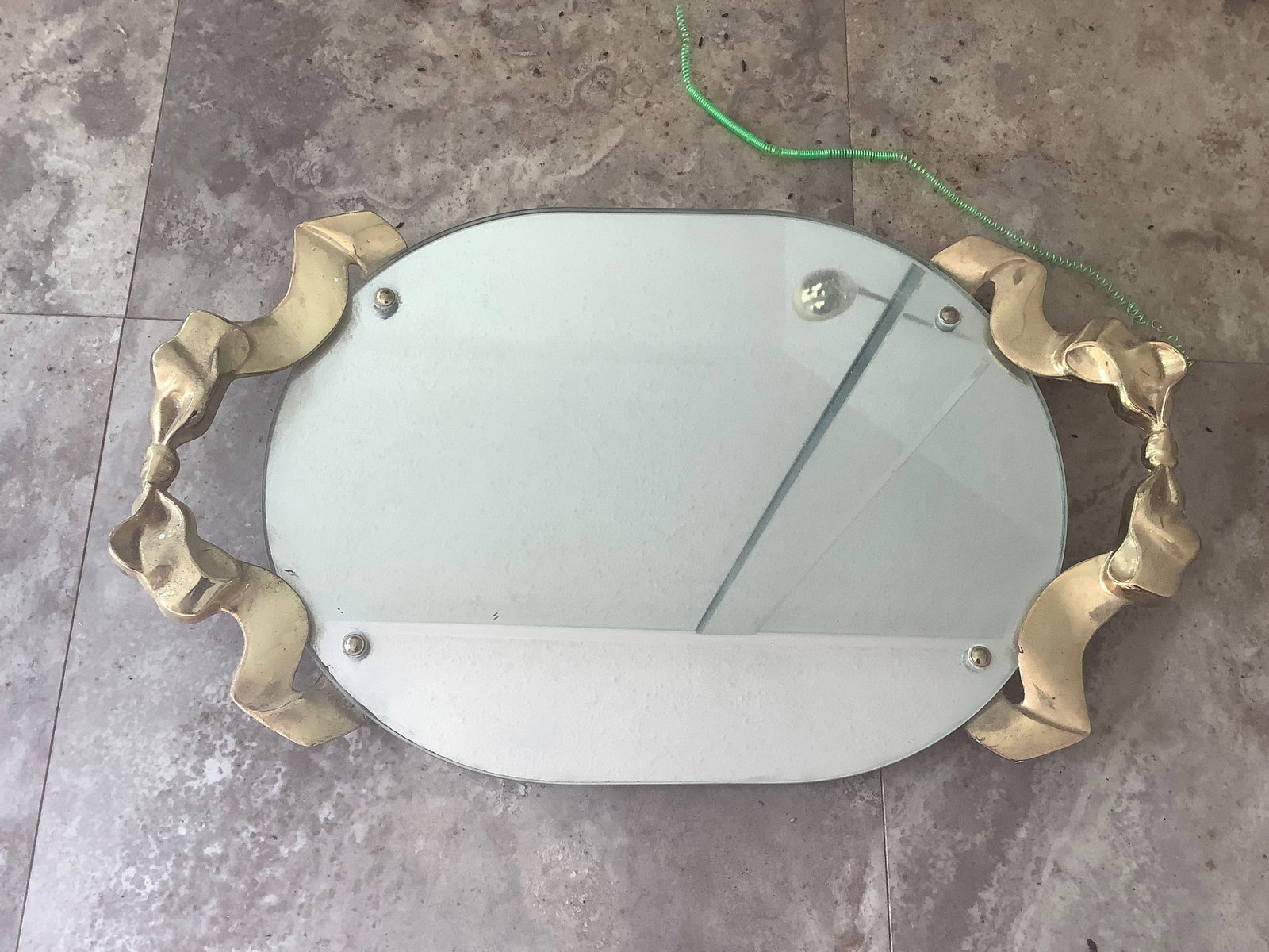 Vintage mirror dresser tray: Vintage mirror dresser tray
