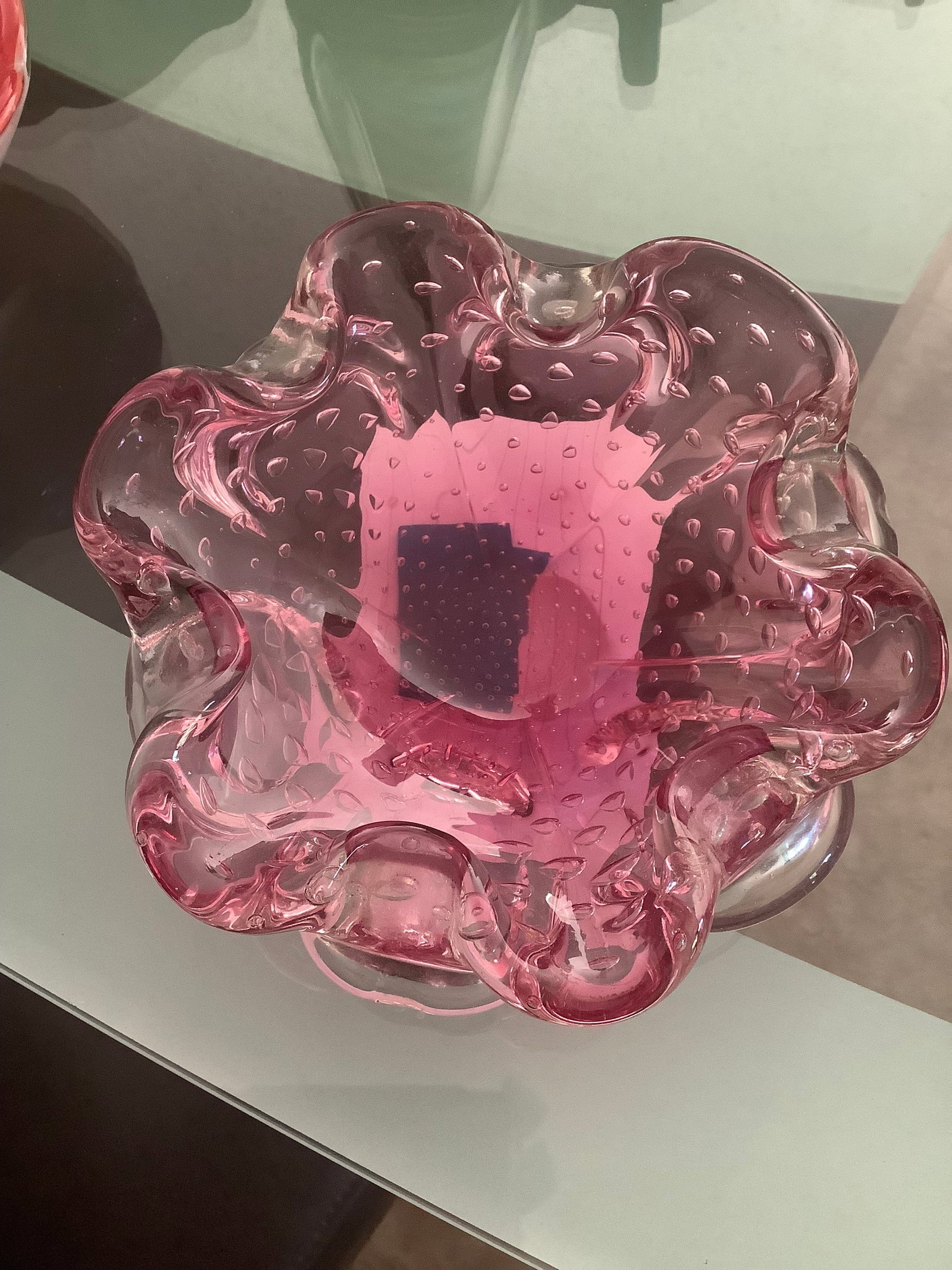 Murano cranberry art glass (1 of 1)