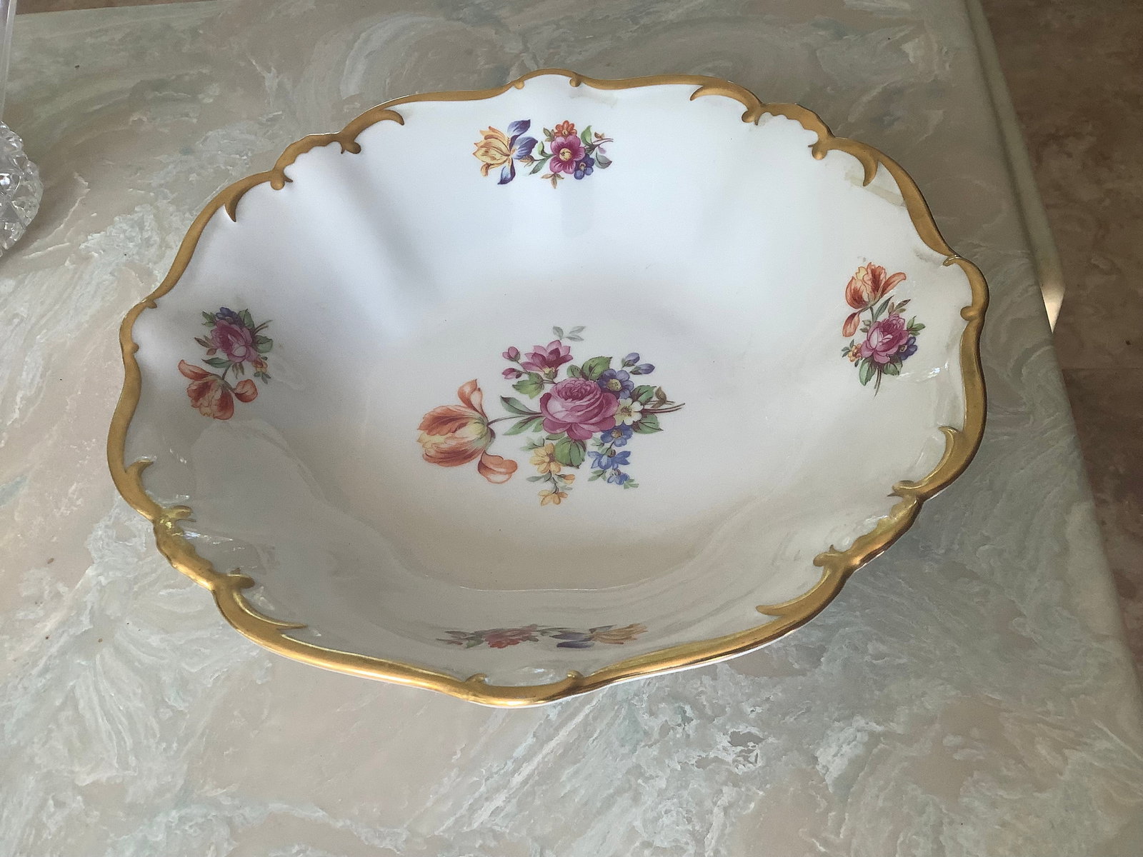 Jlmenau gold trim bowl: Jlmenau gold trim bowl
