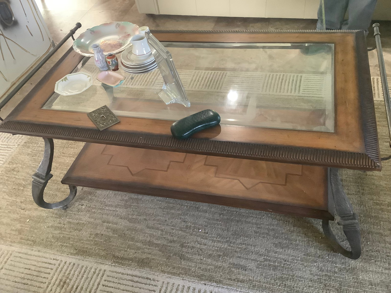 Wooden coffee table(51inx29inx28in) (1 of 1)