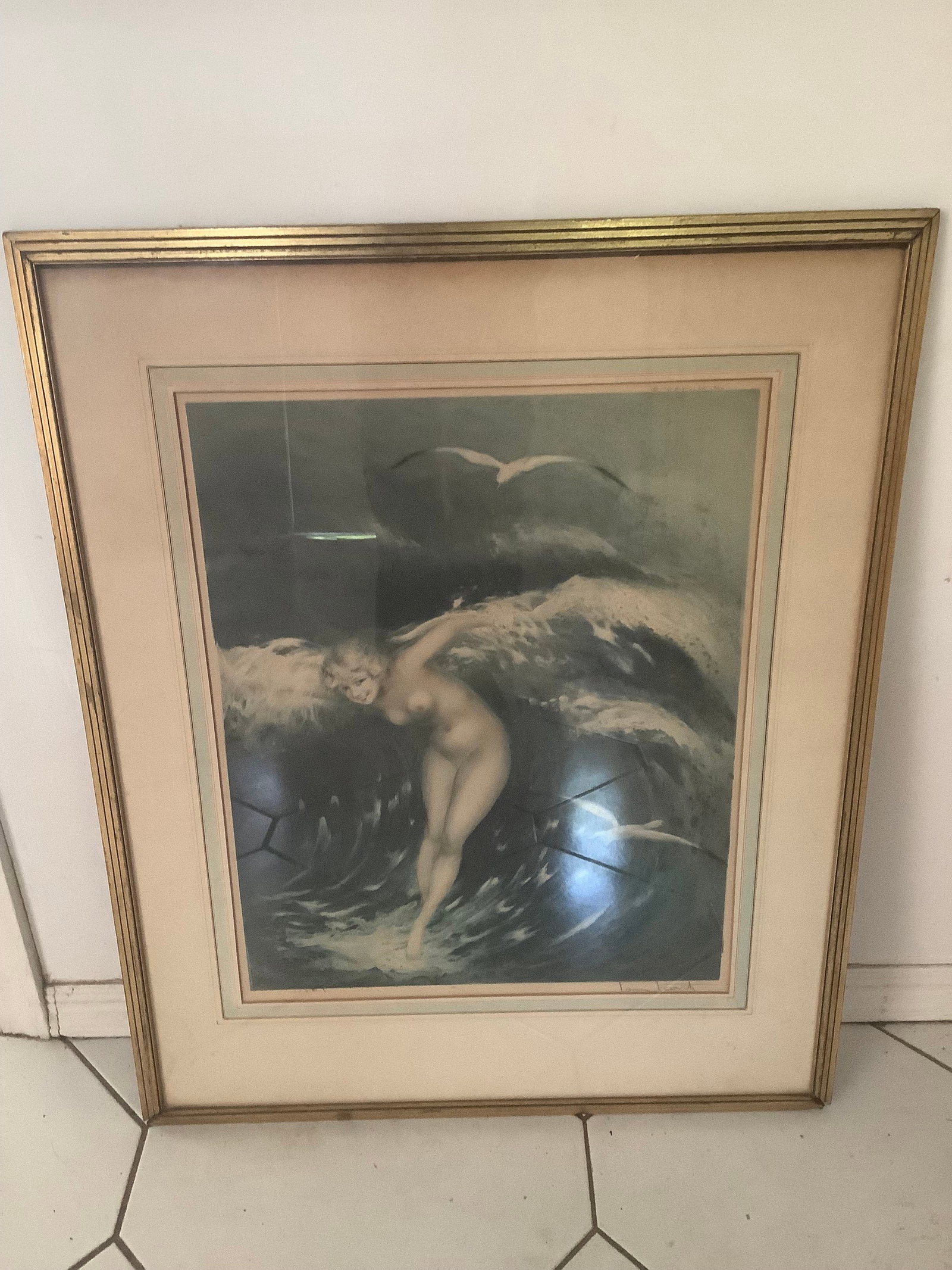 Vintage framed artwork signed Icart(23inx28in) (1 of 1)