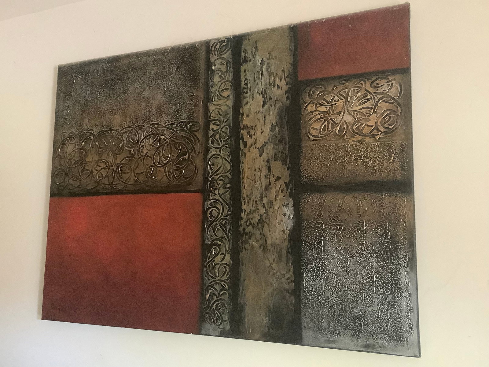 Canvas artwork signed Patricia(36inx48in) (1 of 1)
