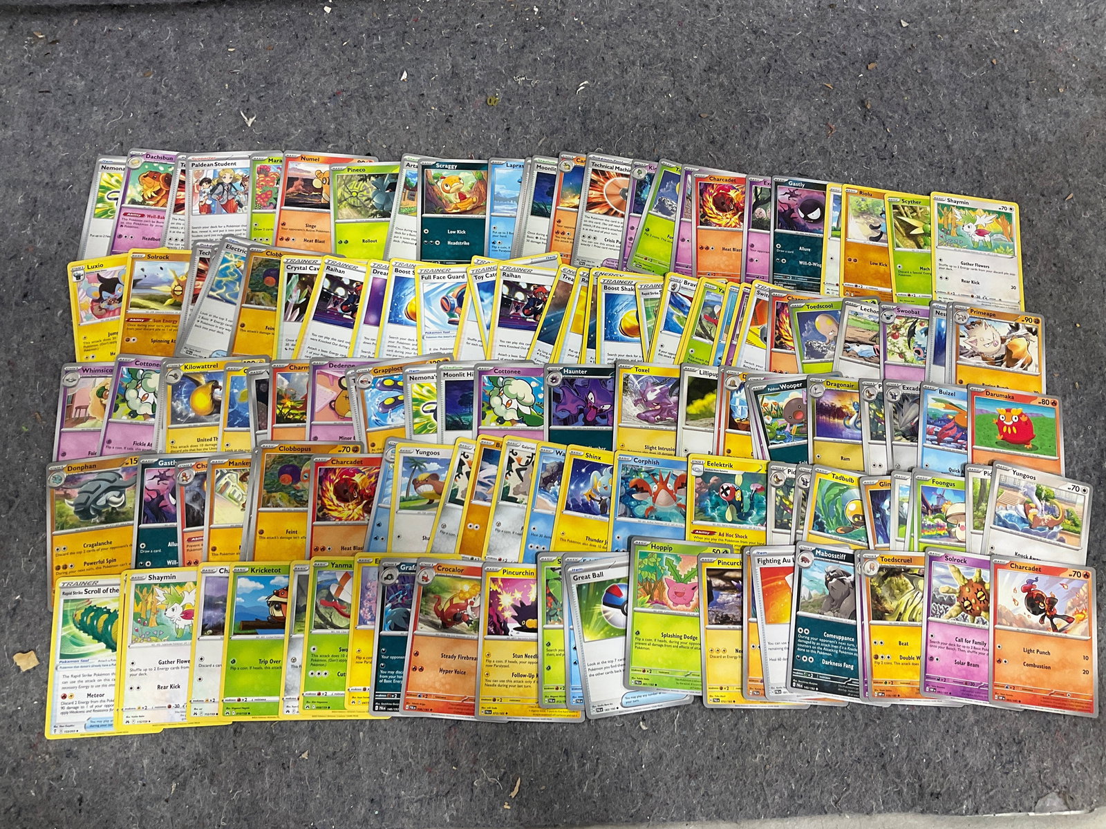 Various Pokemon cards: Various Pokemon cards