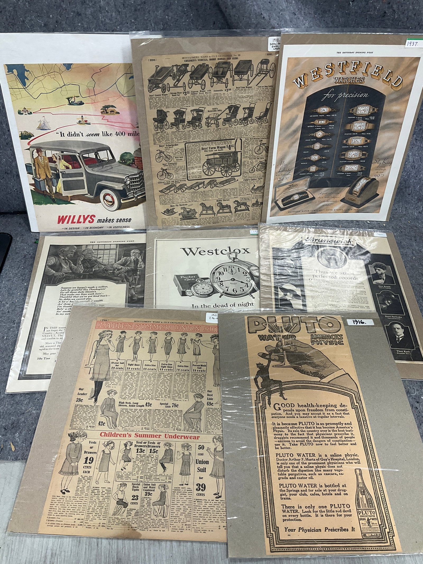 1900s advertisements: 1900s advertisements