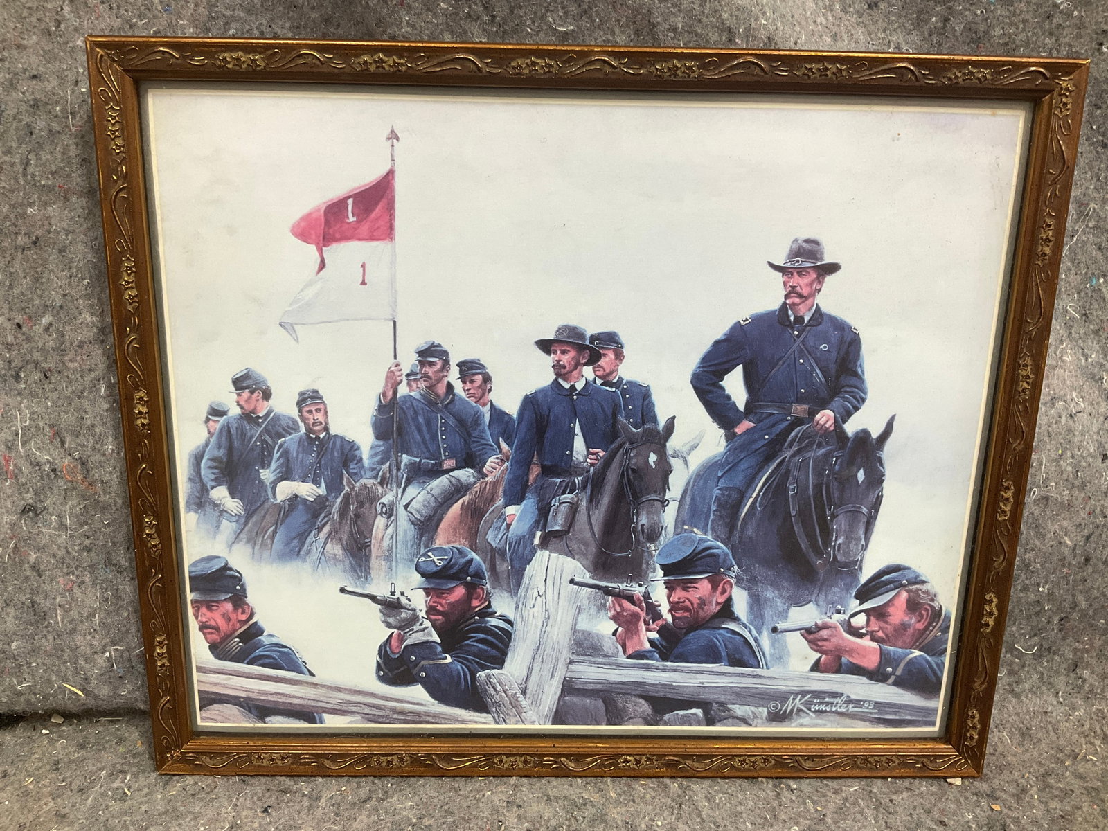 Hold At All Costs framed artwork by Mort Kunstler(11.5inx14in) (1 of 1)