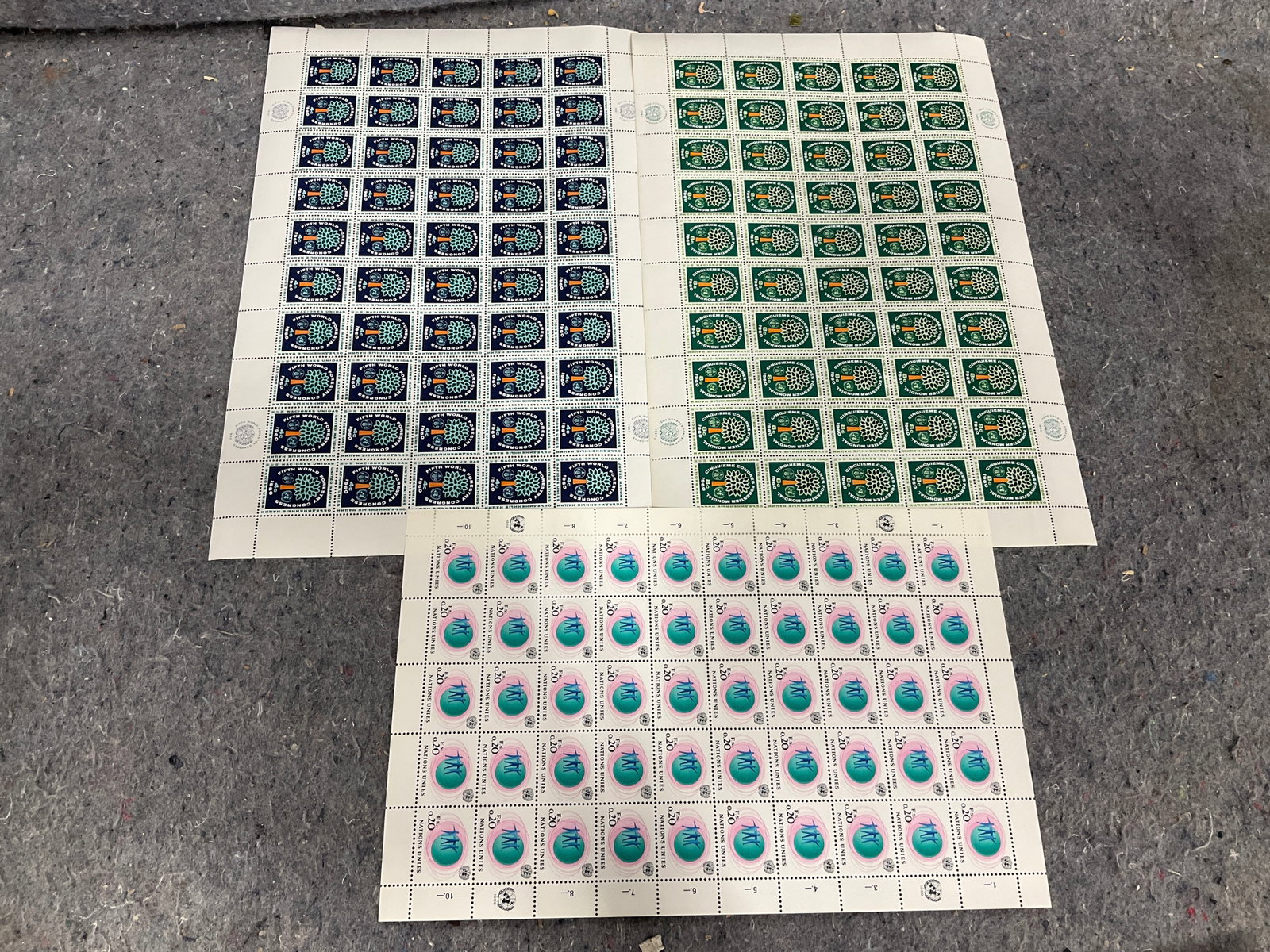 1960 and 1969 stamp sheets (1 of 1)