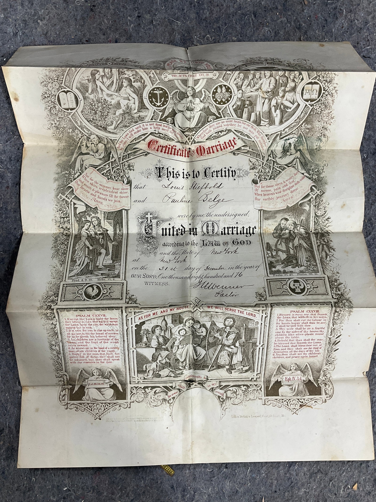 Vintage marriage certiicate: Vintage marriage certiicate