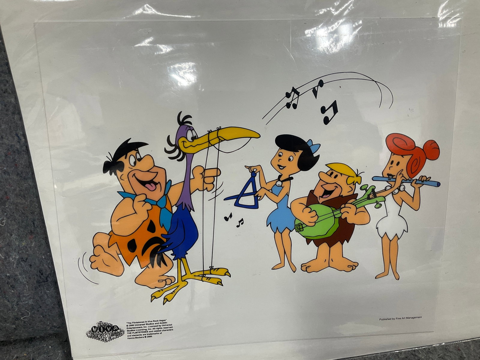 Flinstones cel production(10.5inx12.5in): Flinstones cel production(10.5inx12.5in)