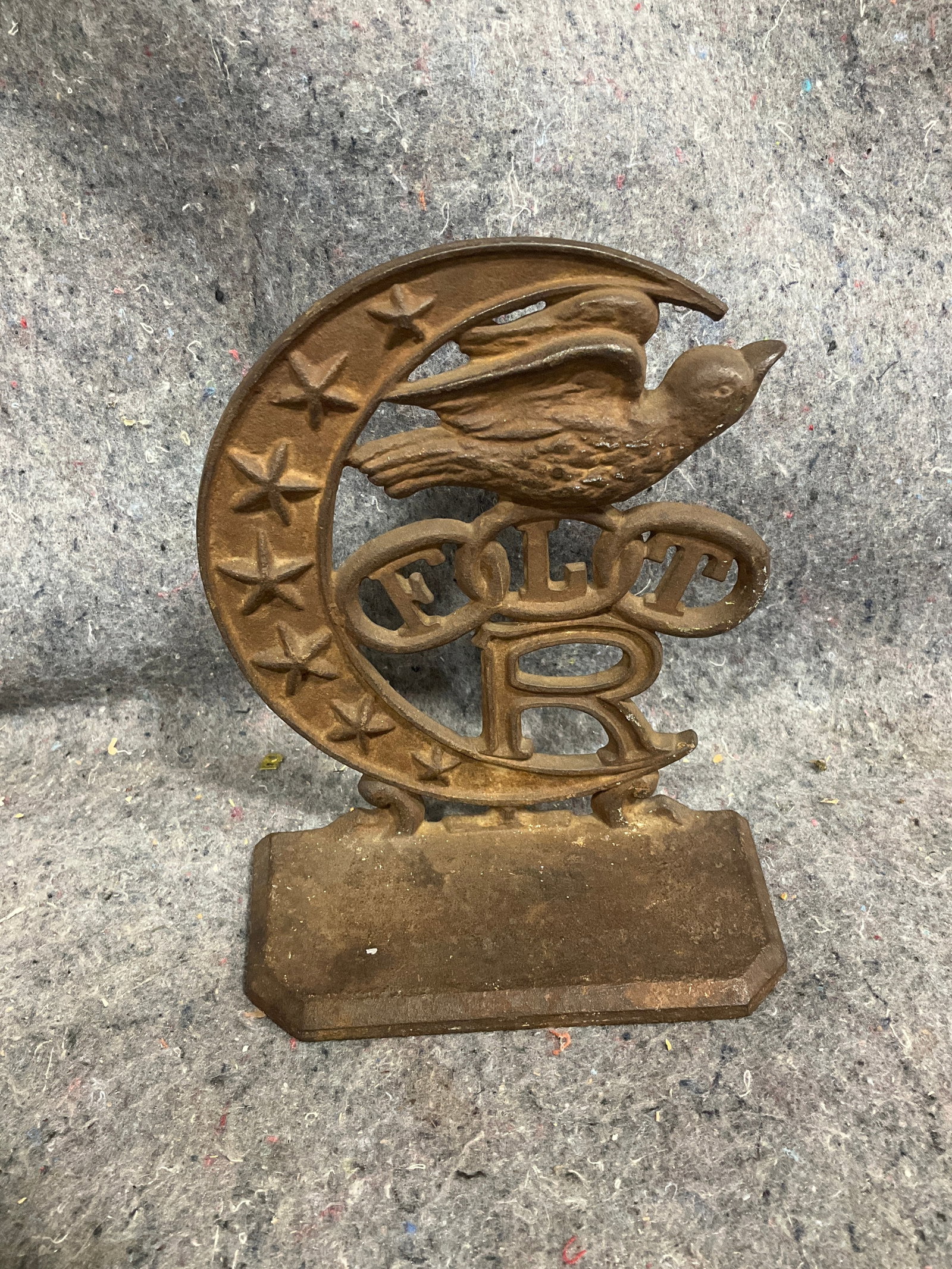 Cast iron Daughters of Rebekah bookend(7.5in tall) (1 of 1)