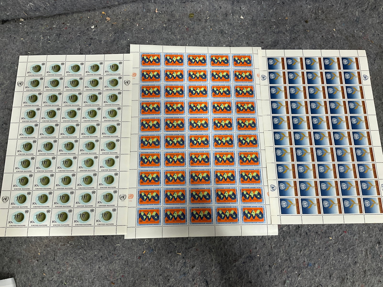 1964 stamp sheets: 1964 stamp sheets