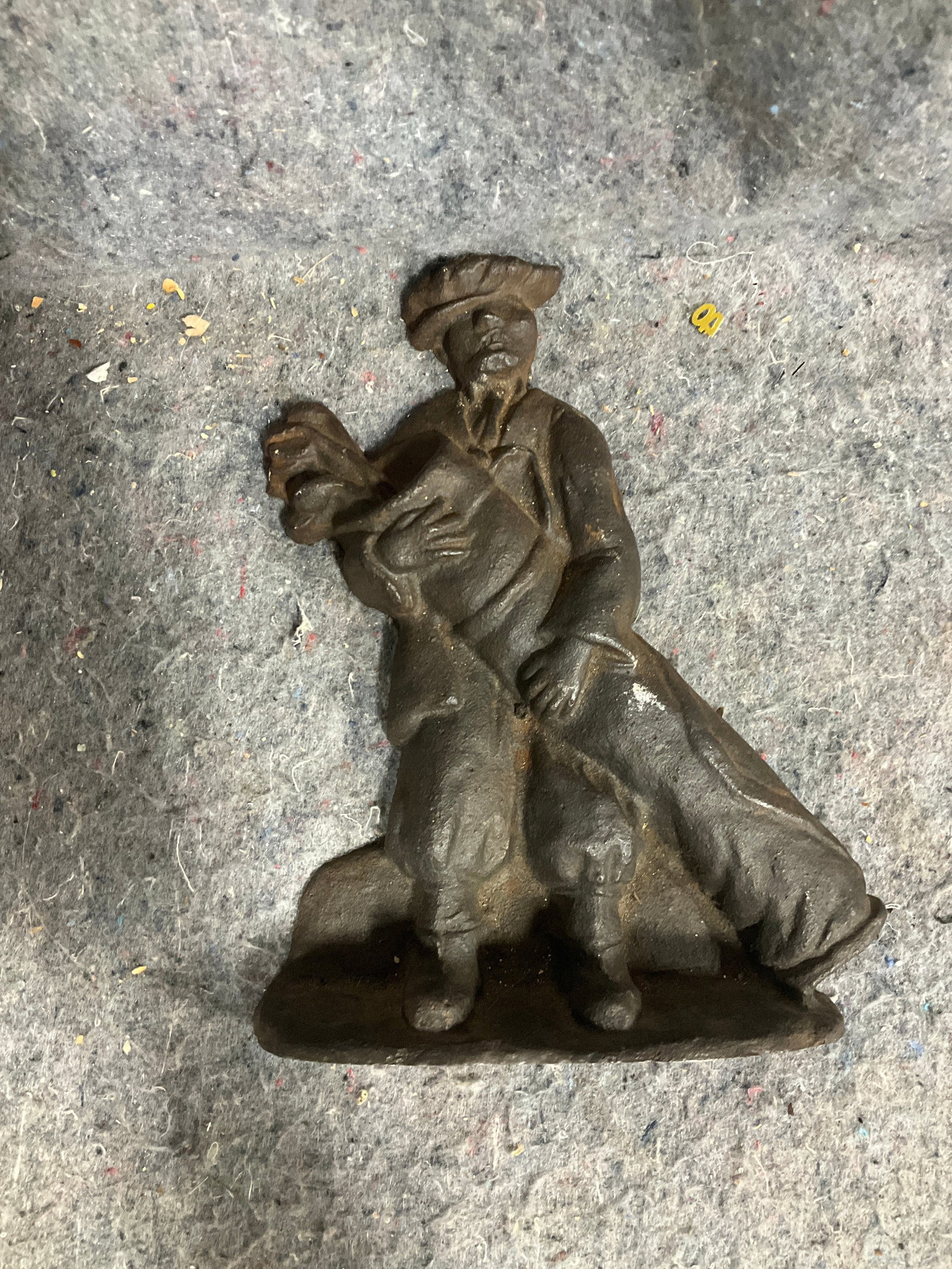 Cast iron figurine(8in tall) (1 of 1)