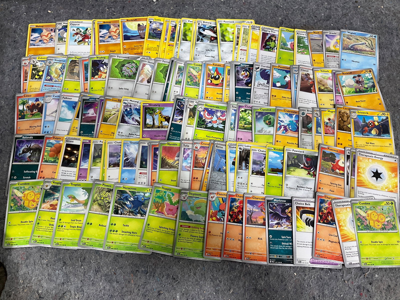 Various Pokemon cards: Various Pokemon cards