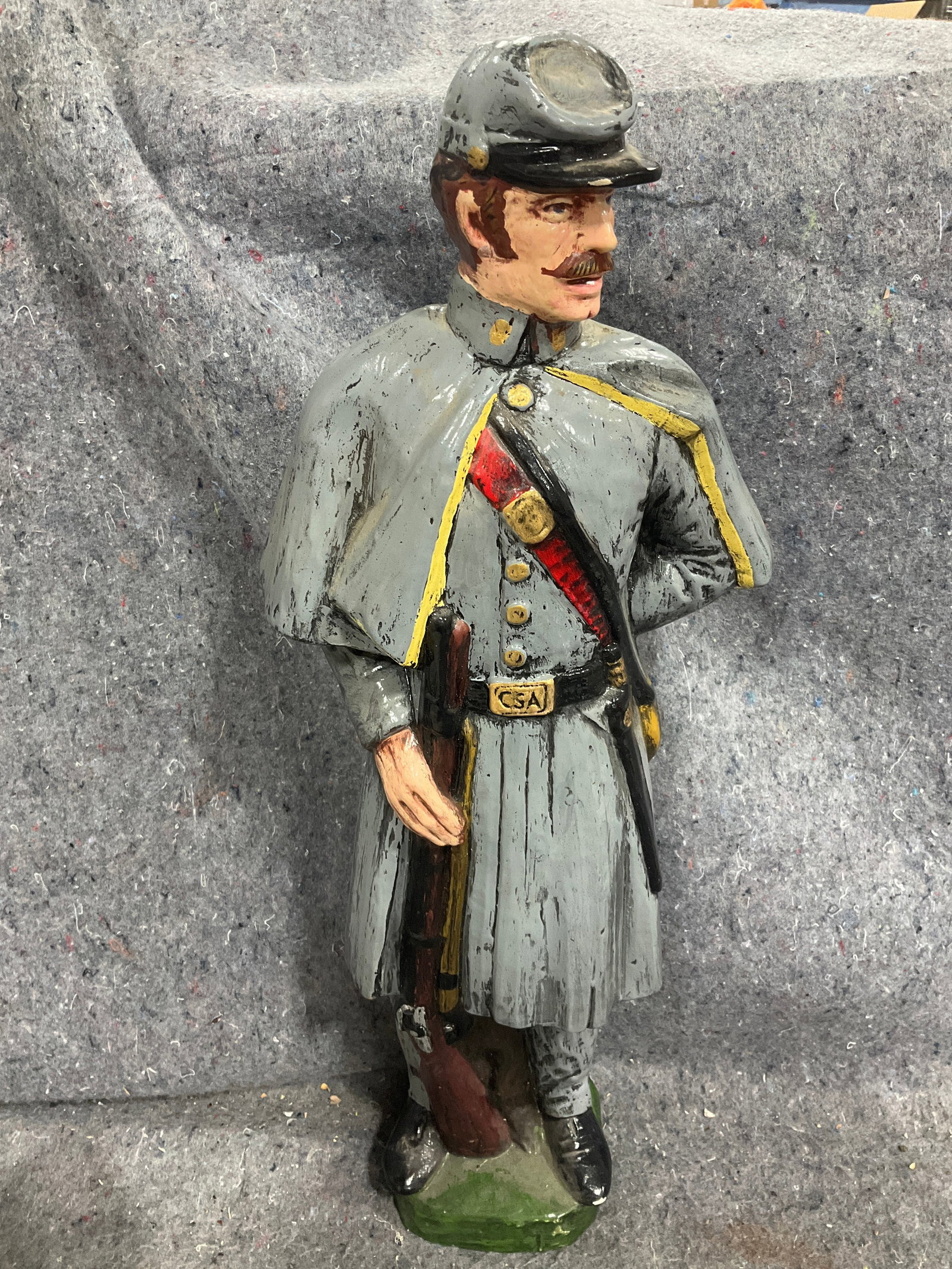 Confederate General Stonewall Jackson hand painted figure(22in tall) (1 of 1)