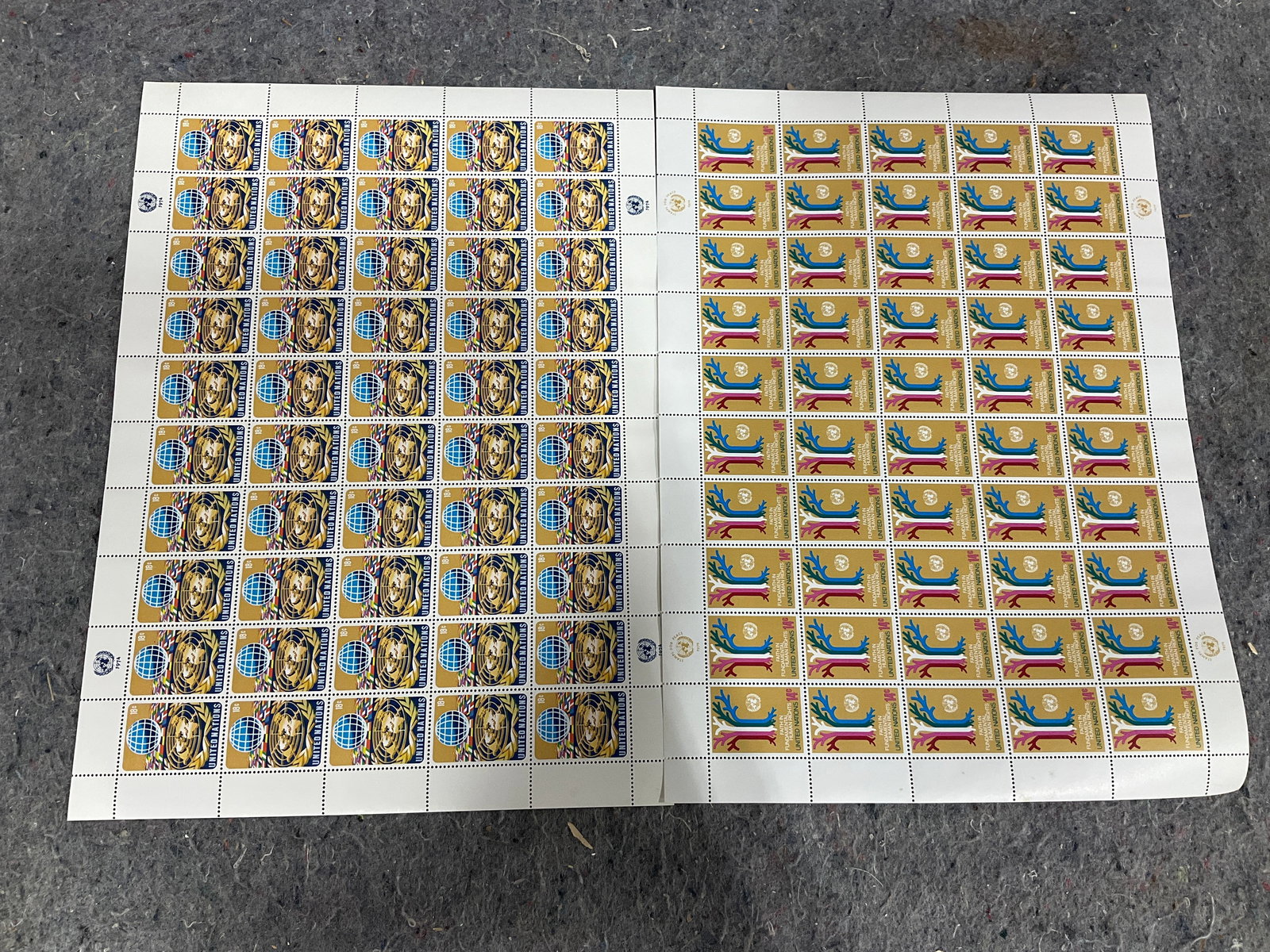1974 and 1979 stamp sheets (1 of 1)