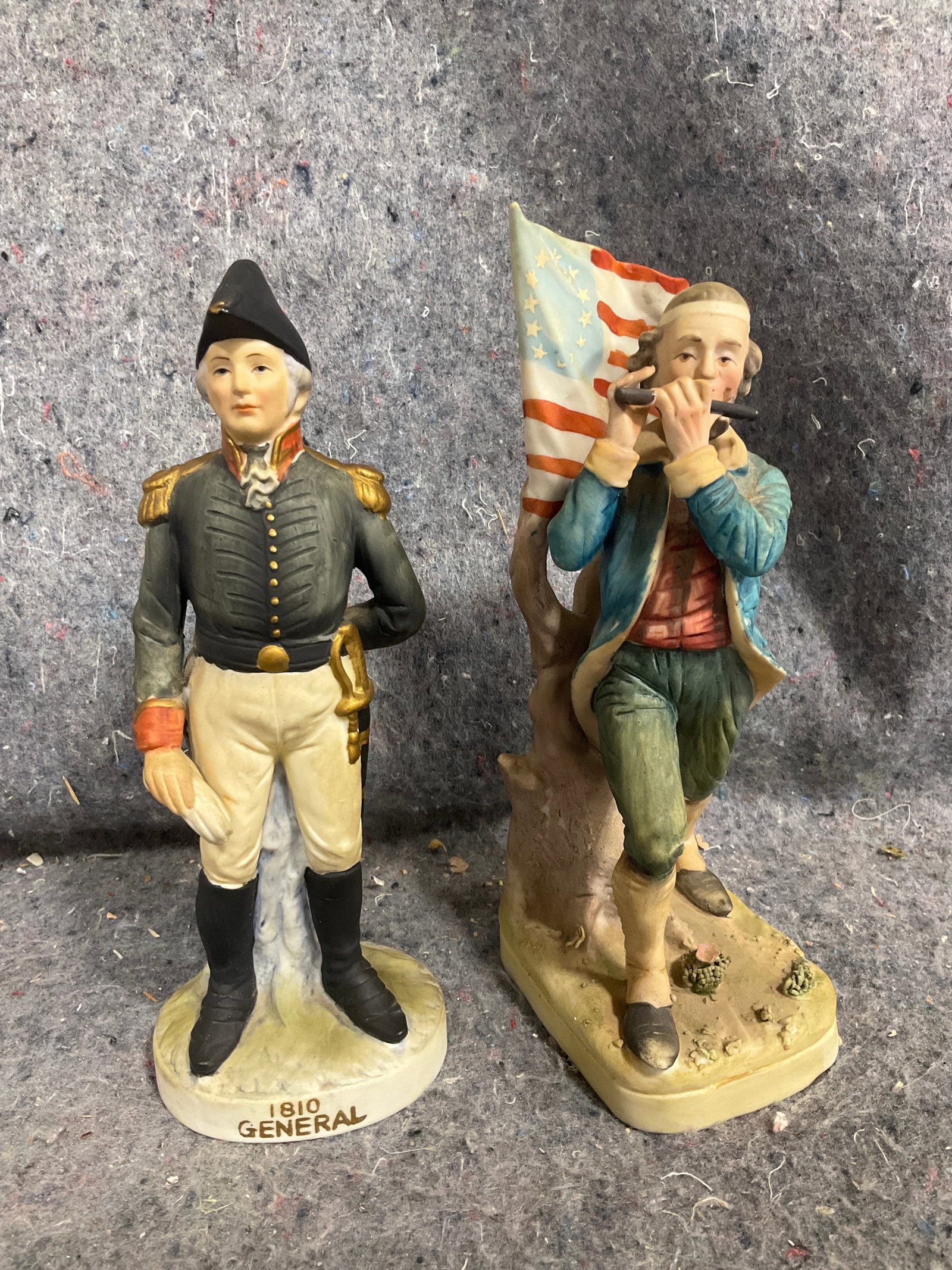 Lefton vintage war statues(7.5in tallest): Lefton vintage war statues(7.5in tallest)