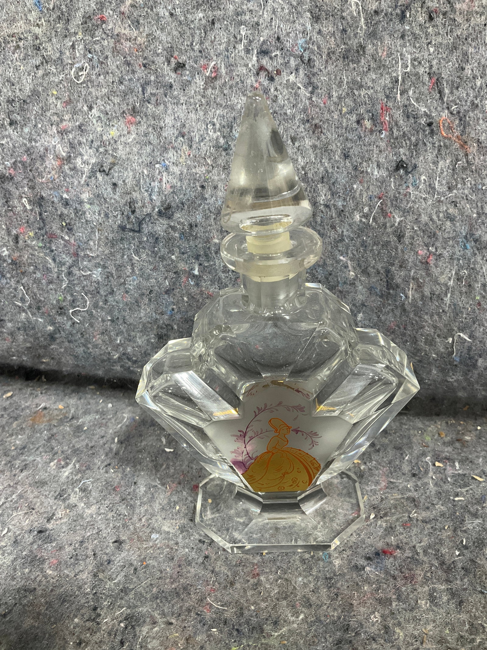 Vintage glass perfume bottle(6in tall) (1 of 1)