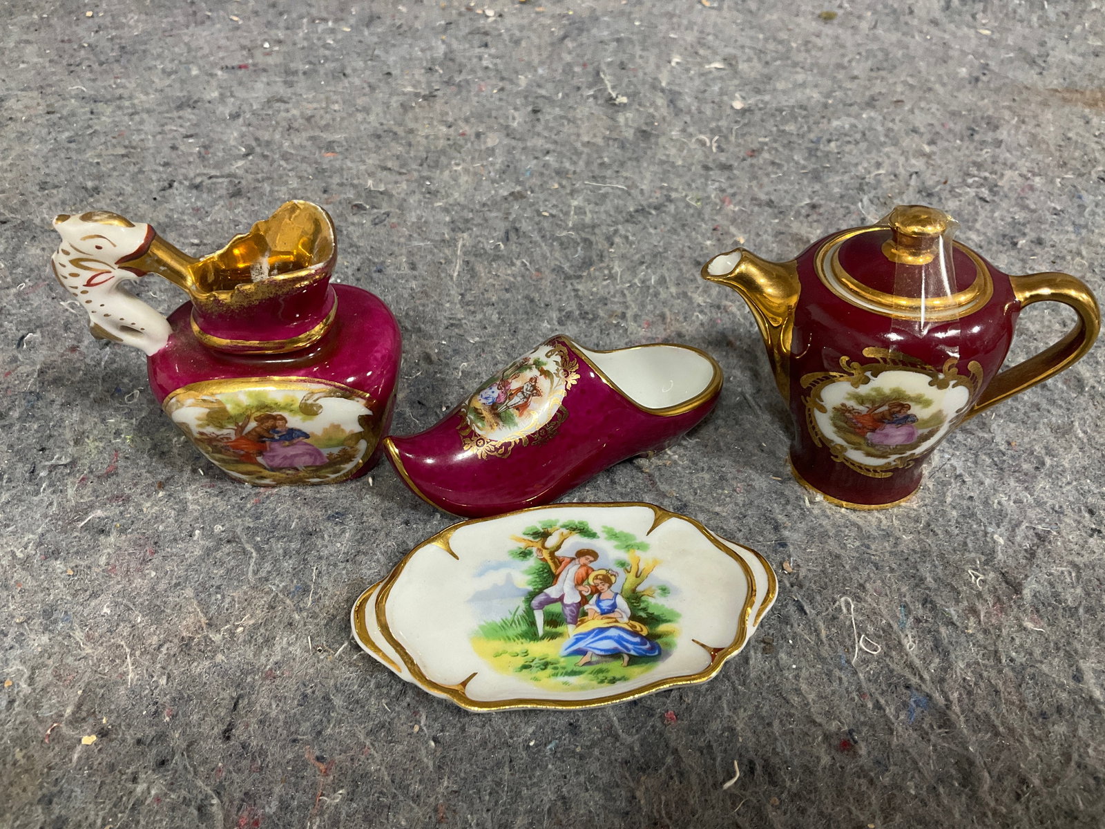 Various Limoges Ceramics (Tallest - 3.5in) (1 of 1)