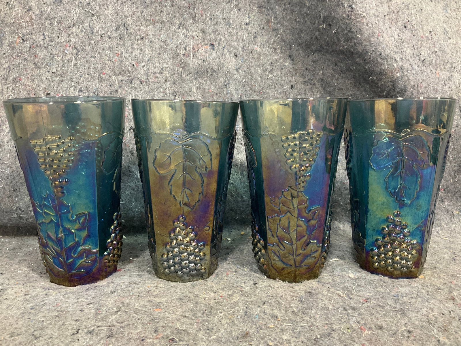 Carnival Glass Cups (8in Tall) (1 of 1)