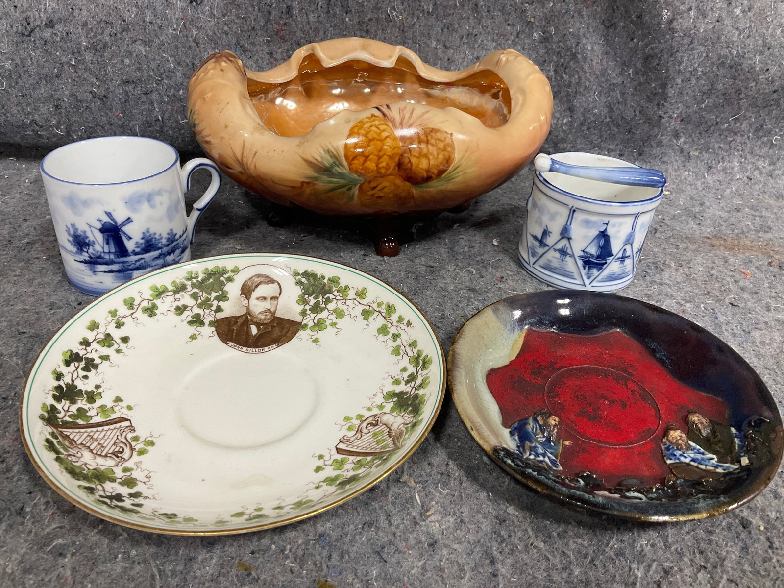 Various Ceramics/Pottery - Dishes, Footed Bowl, and more (Tallest - 4in): Various Ceramics/Pottery - Dishes, Footed Bowl, and more (Tallest - 4in)