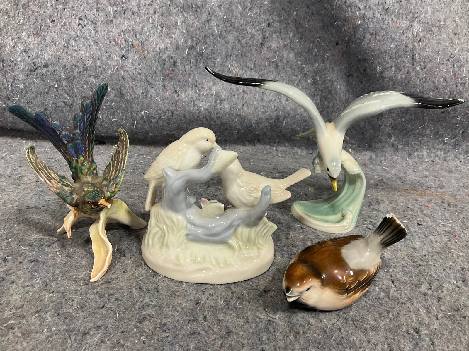 Various Ceramic Bird Figures - Goebel, etc (Tallest - 5.5in) (1 of 1)