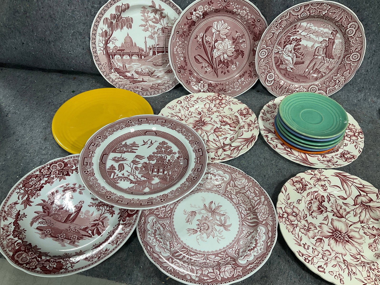 Various Decorative Ceramic Plates - Longaberger, Staffordshire, etc (1 of 1)