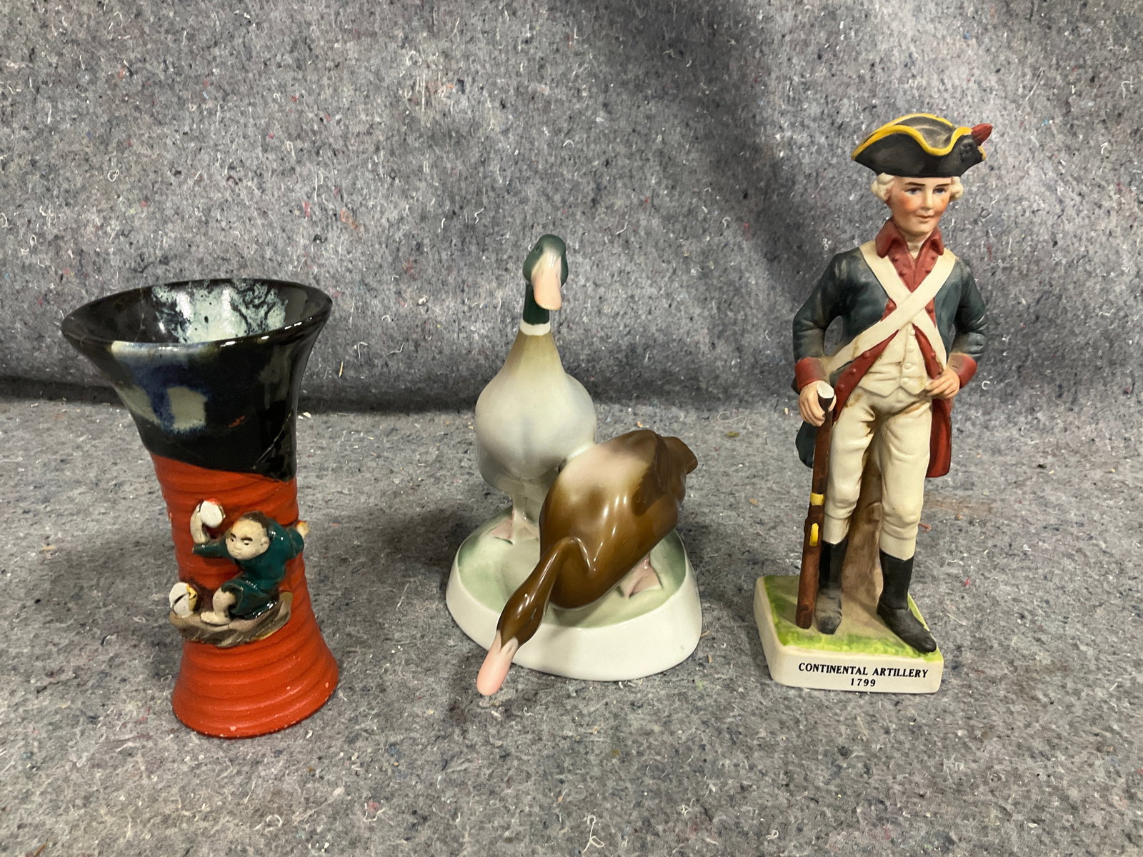 Lefton Ceramic Figure *chipped* (Tallest - 8.5in), Pottery Vase *has been repaired*, and more (1 of 1)
