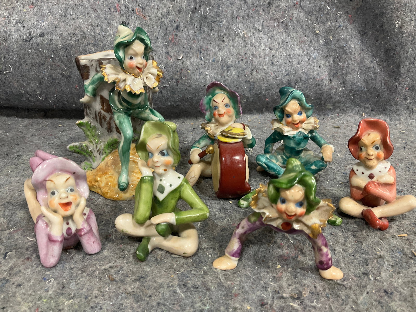 Vintage Jester figures - made in Japan (Tallest - 4.5in) (1 of 1)