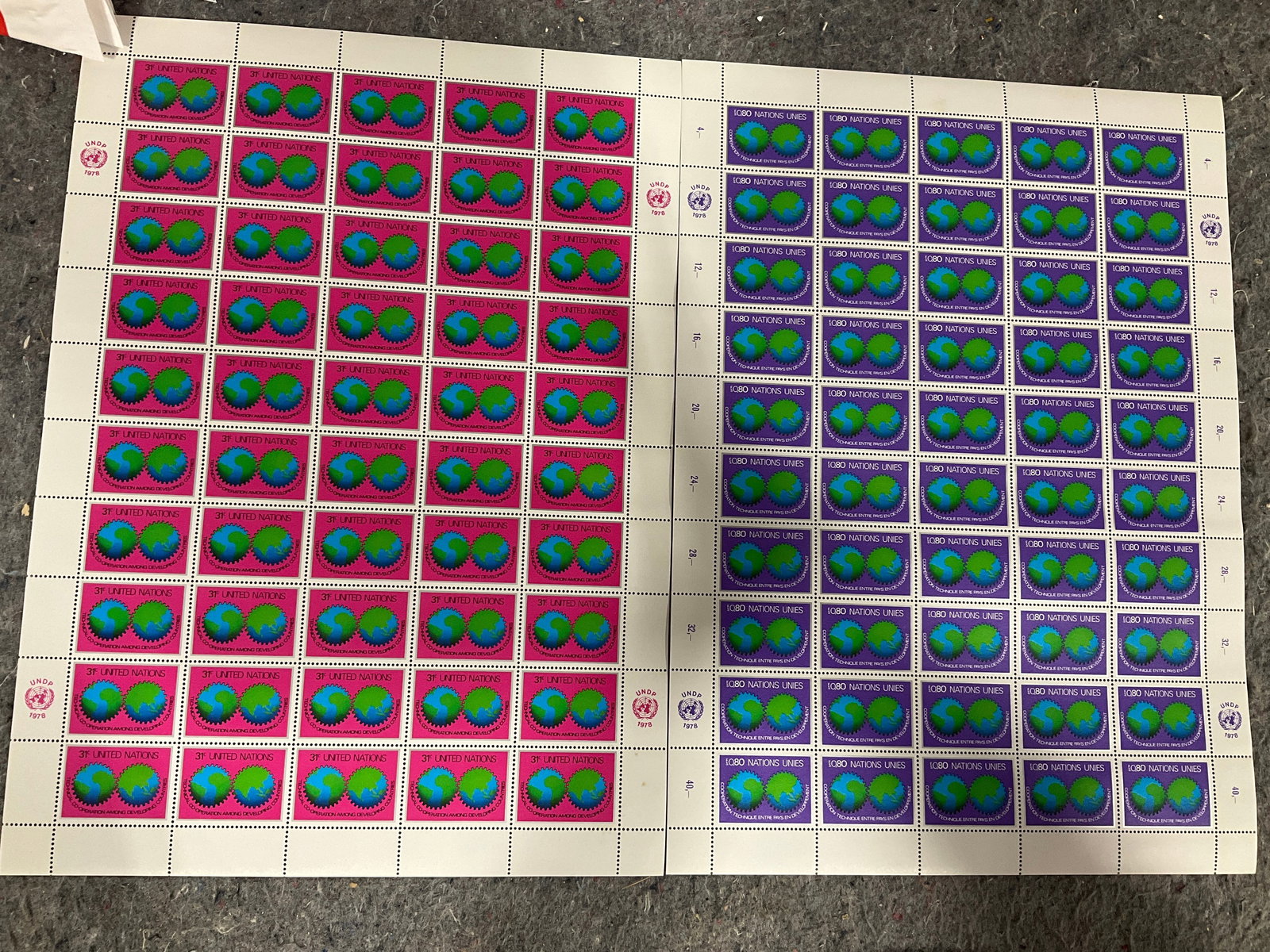 1978 Stamp Sheets: 1978 Stamp Sheets