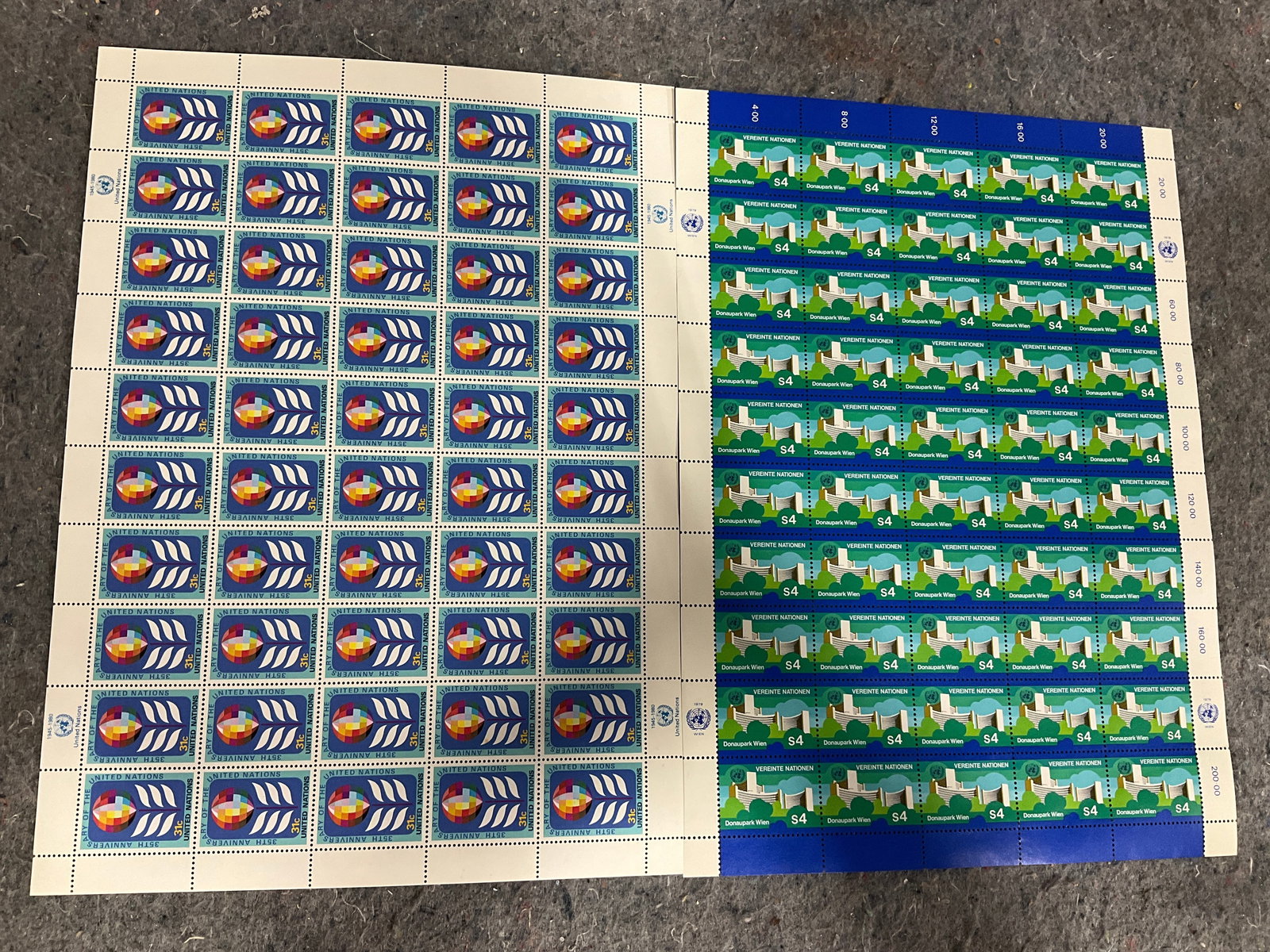 1979 and 1945-1980 Stamp Sheets: 1979 and 1945-1980 Stamp Sheets
