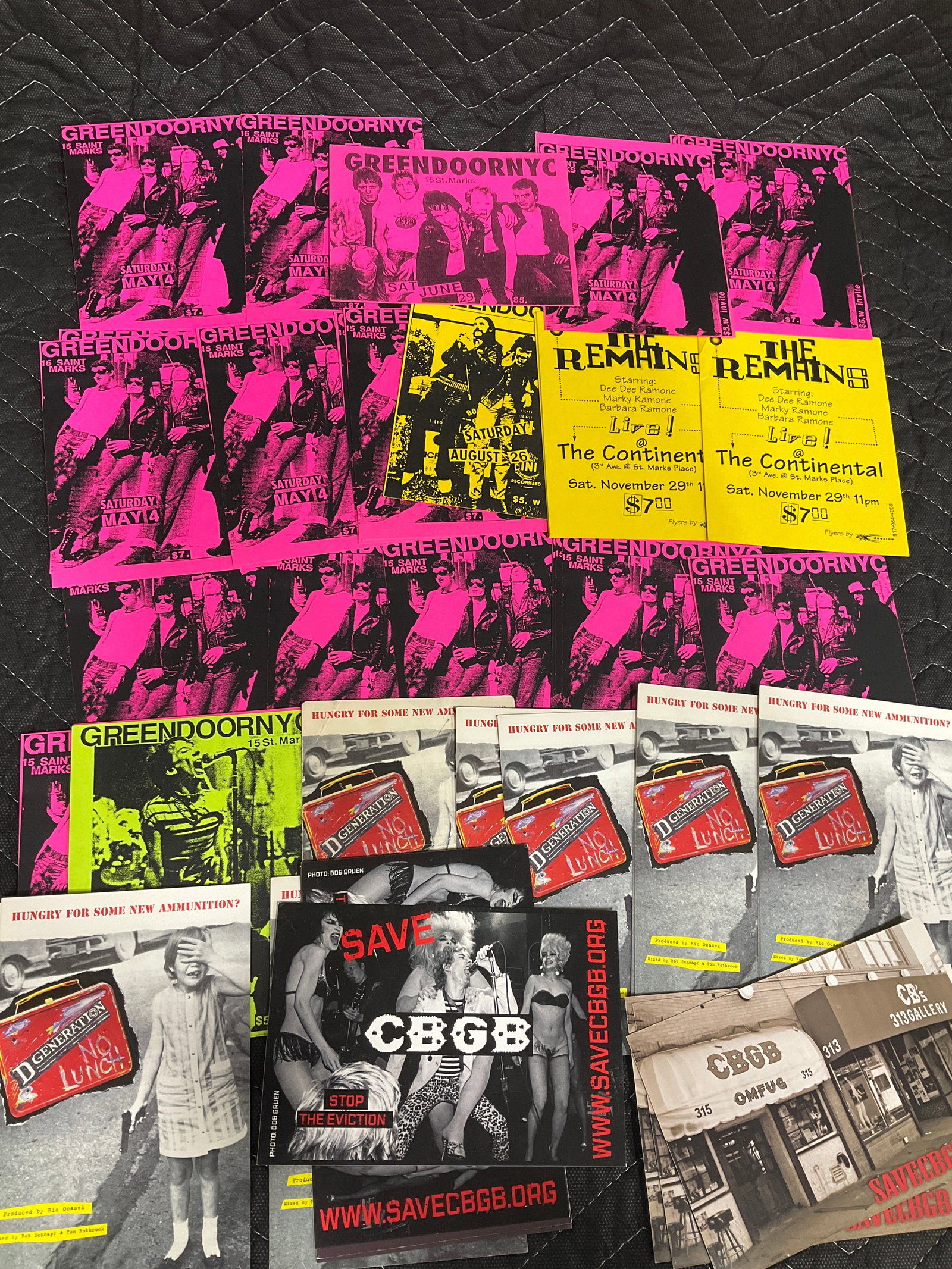 Vintage promotional rock flyers (1 of 1)