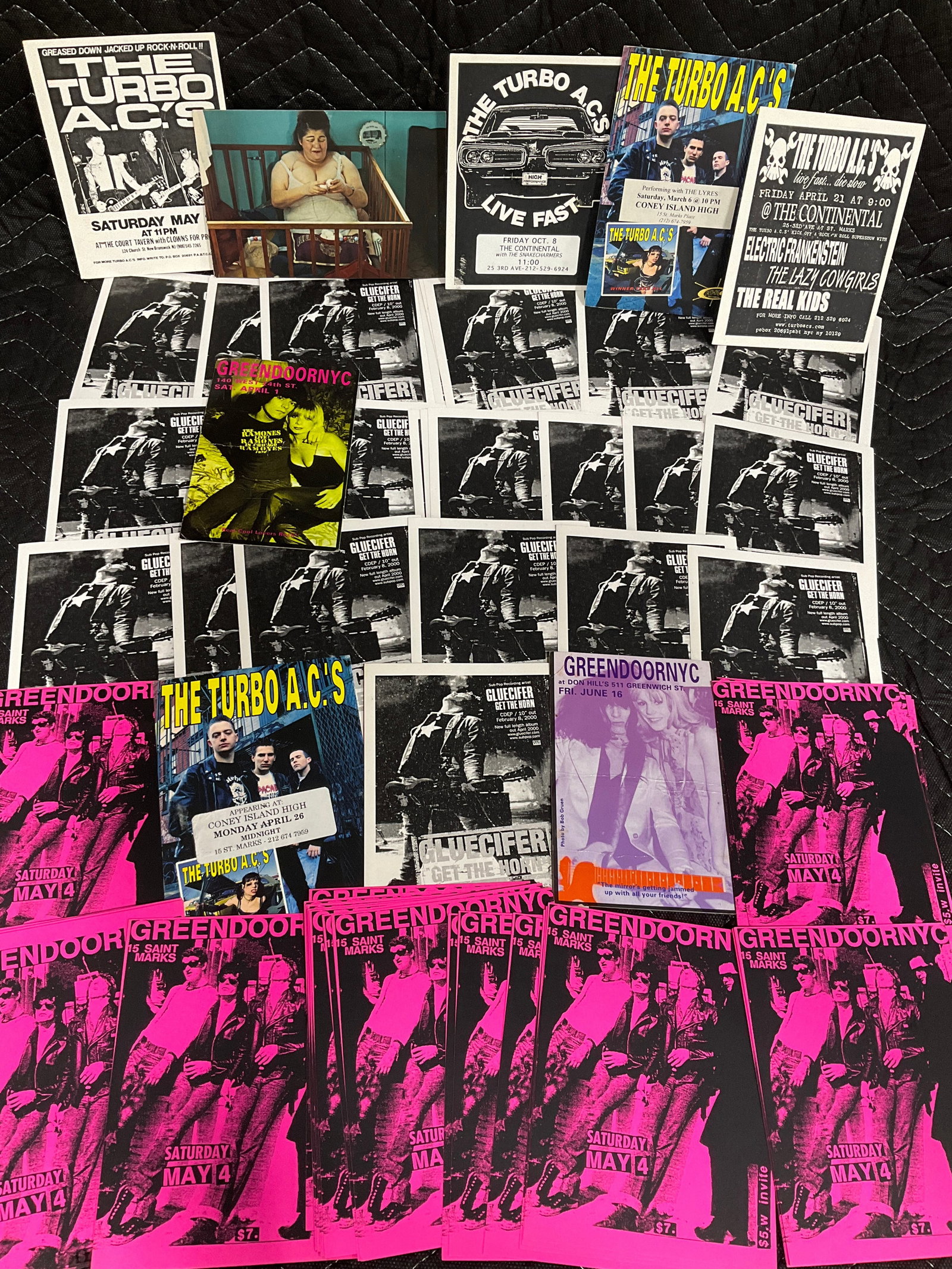 Vintage promotional rock flyers (1 of 1)