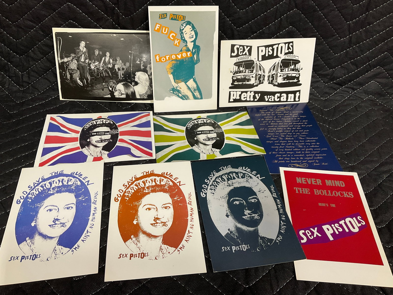 Vintage Sex Pistols promotional postcards (1 of 1)