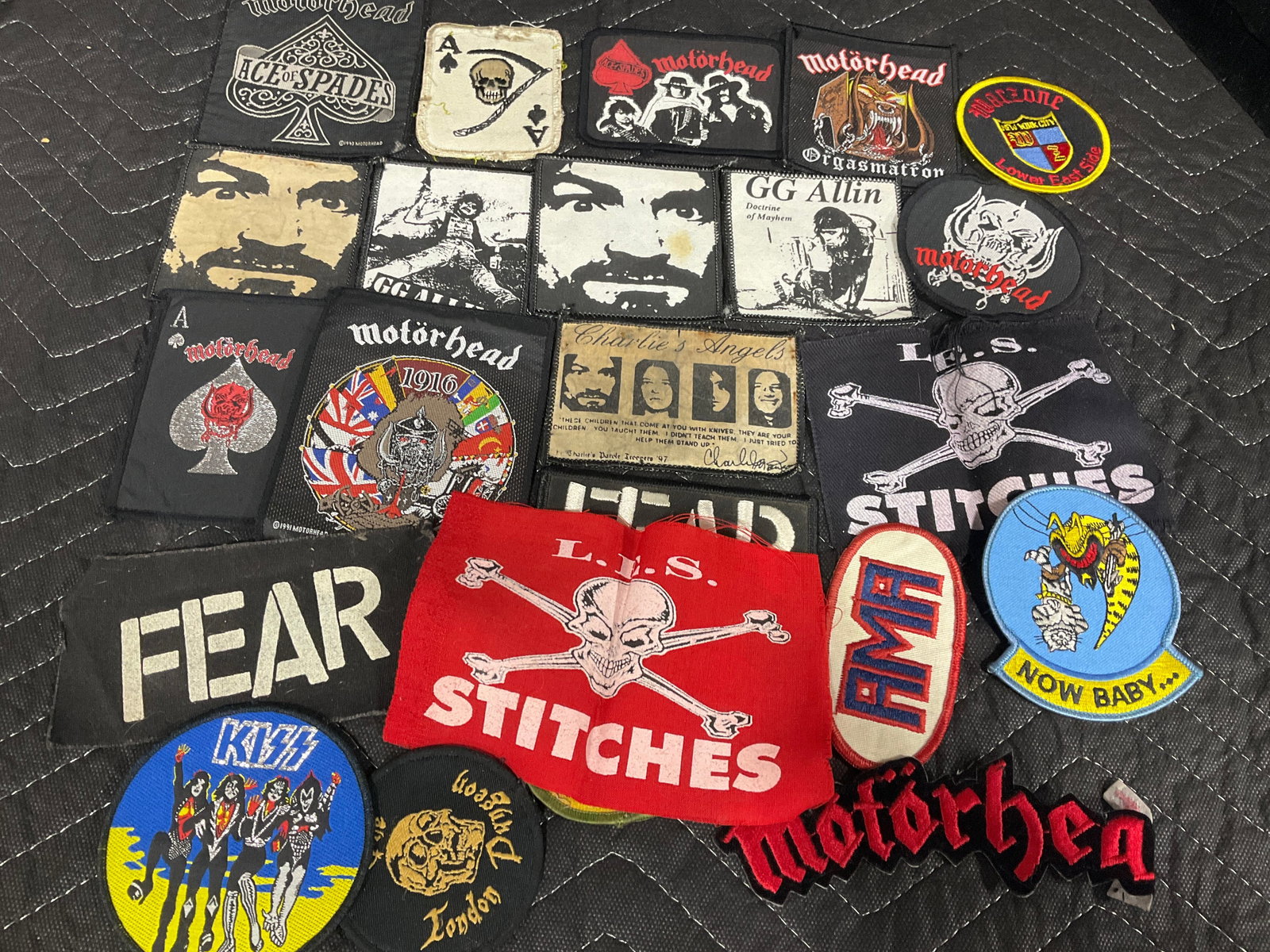 Vintage rock badges/fabric cutouts (1 of 1)