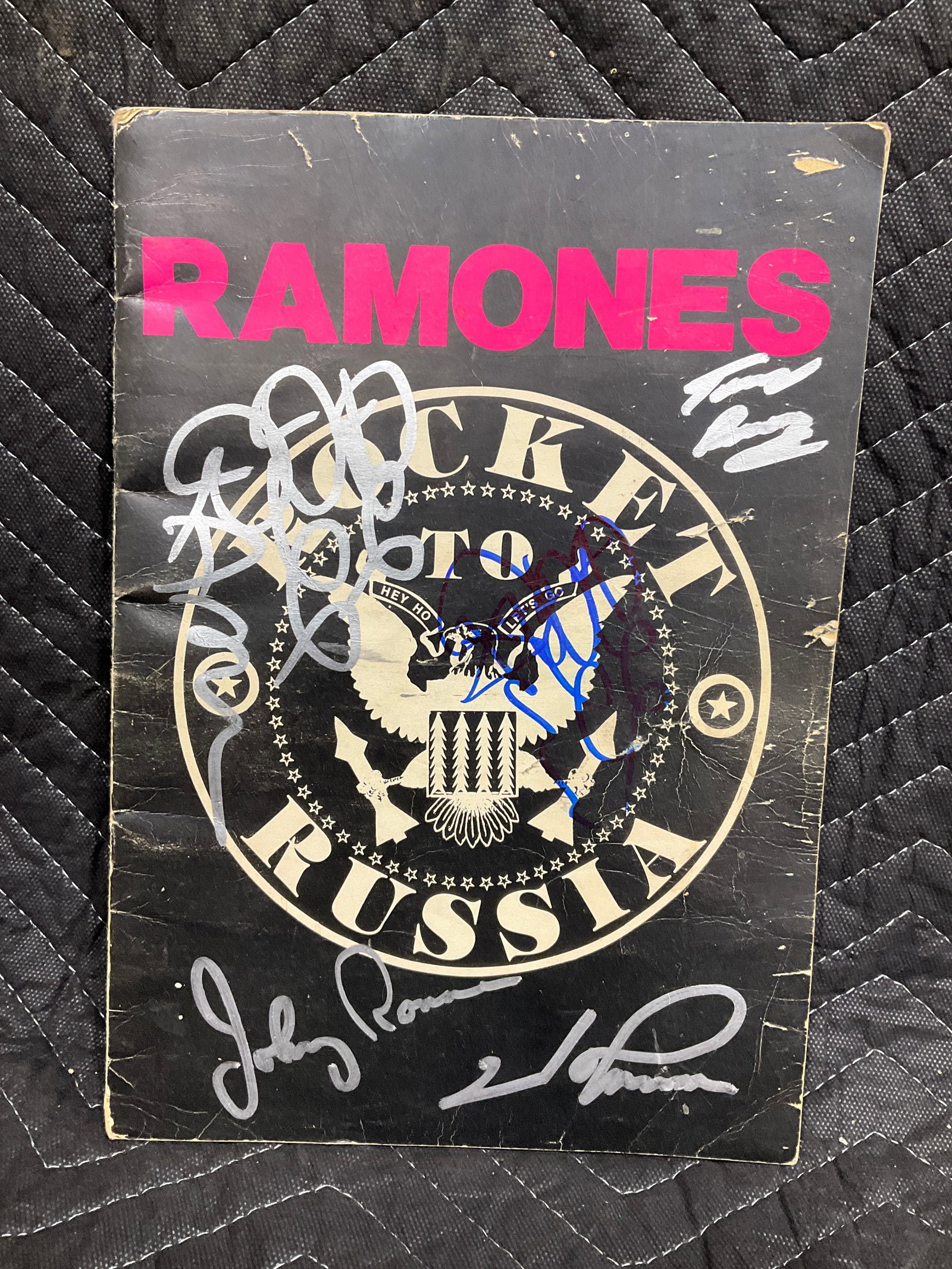 Vintage Ramones tour pamphlet*signed* (1 of 1)