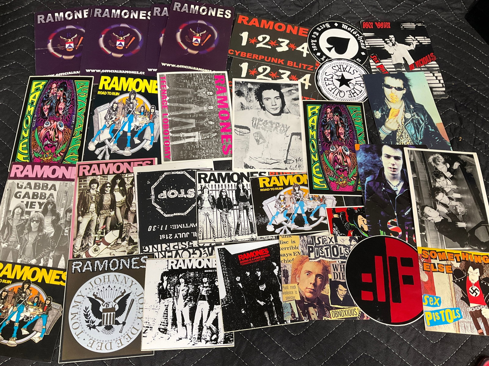 Vintage rock stickersand postcards (1 of 1)