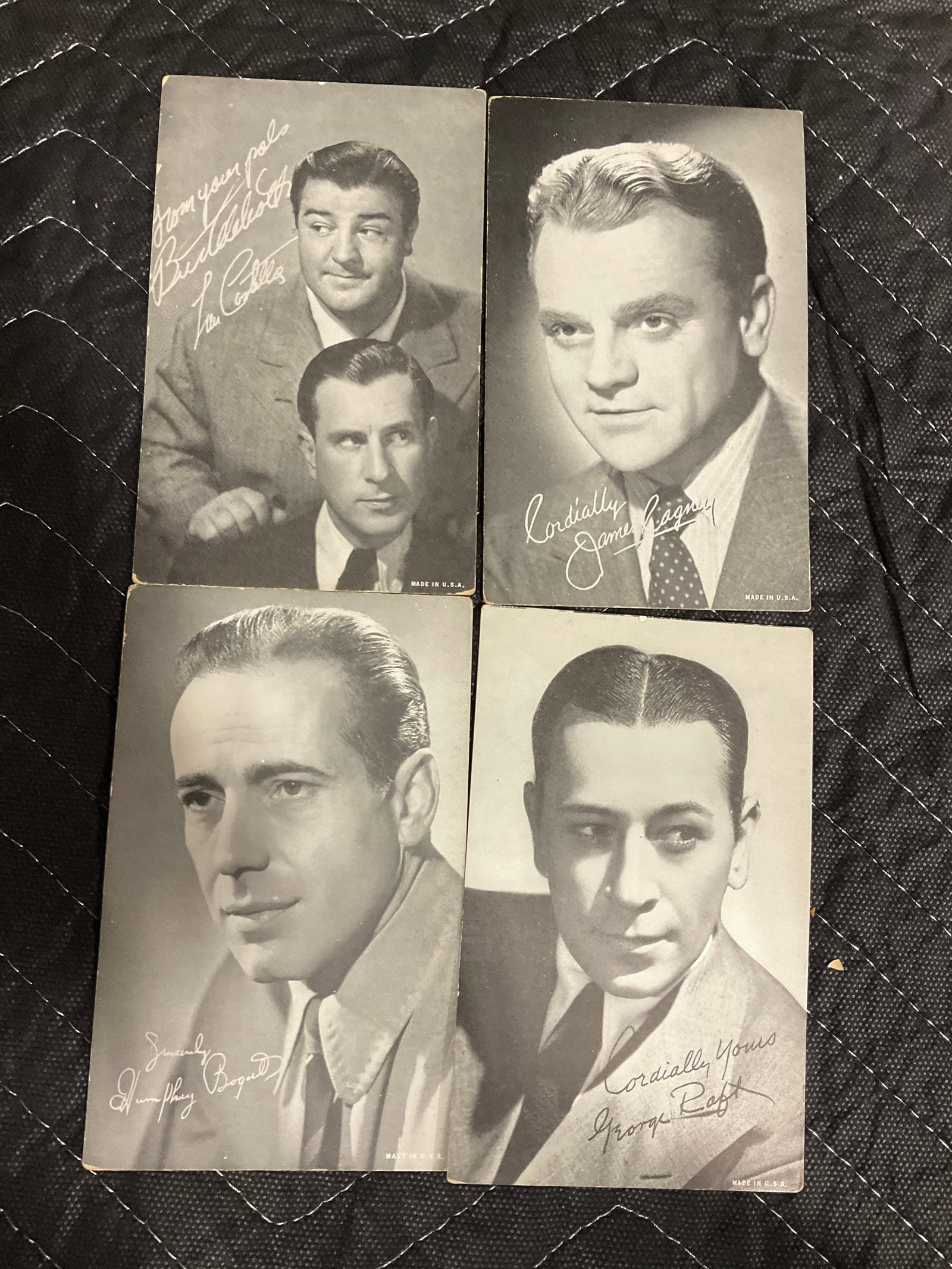 Vintage Hollywood movie actor exhibit cards: Vintage Hollywood movie actor exhibit cards