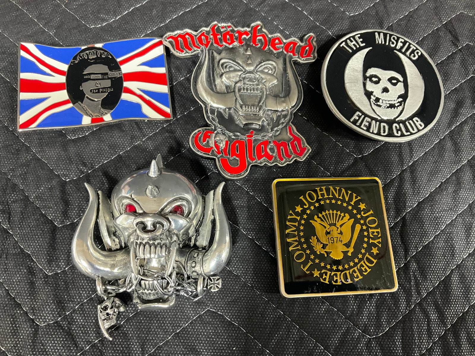 Various rock theme belt buckles (1 of 1)