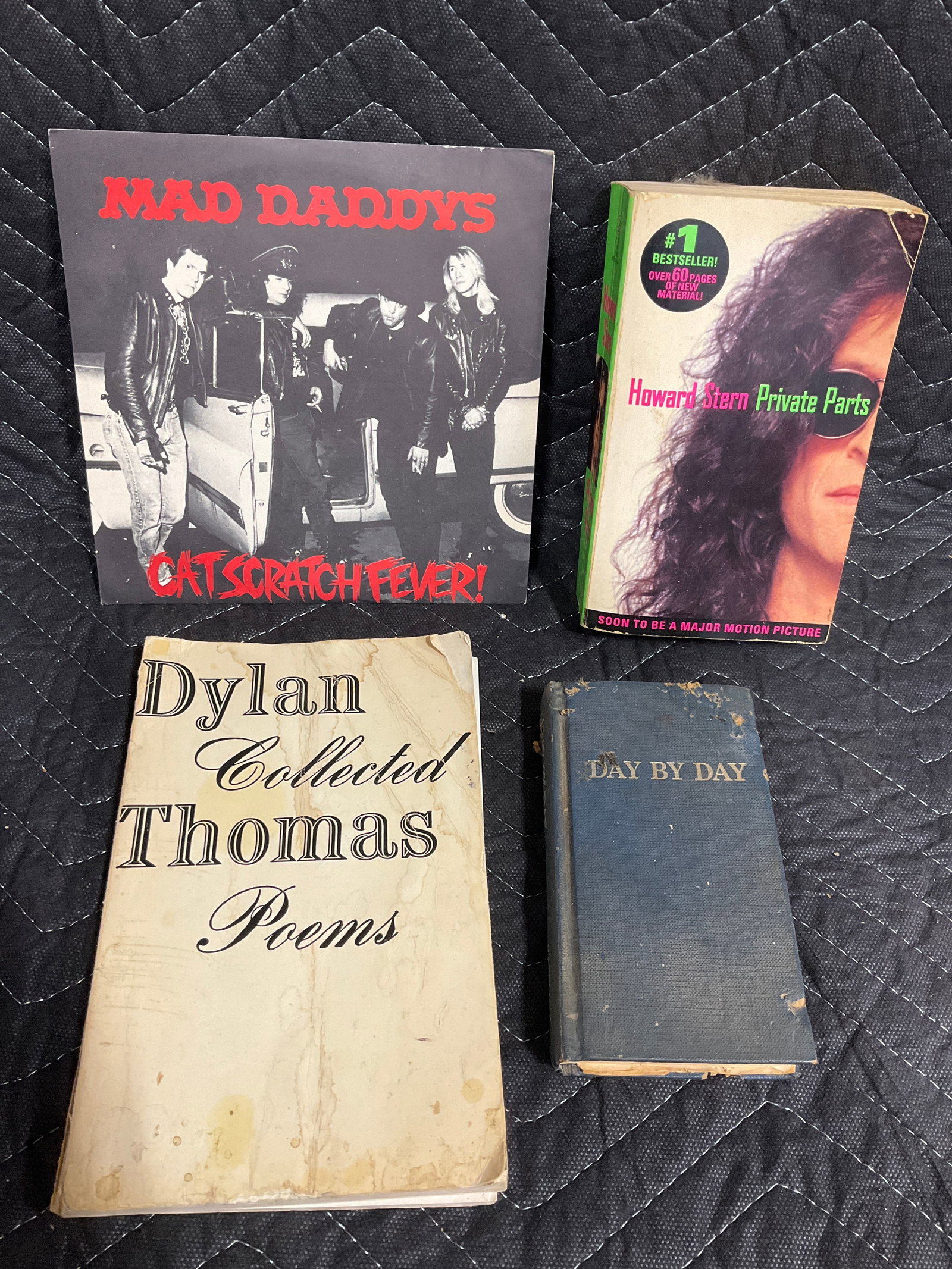 Vintage books and Mad Daddys 45 record: Vintage books and Mad Daddys 45 record