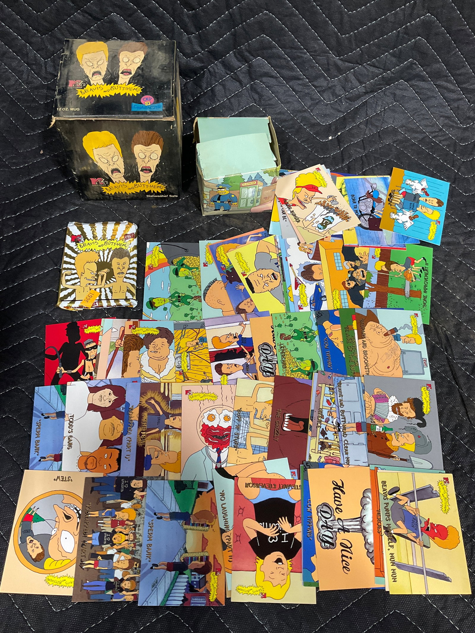 Beavis and Butthead Mug, Various Collectible Cards, and more: Beavis and Butthead Mug, Various Collectible Cards, and more