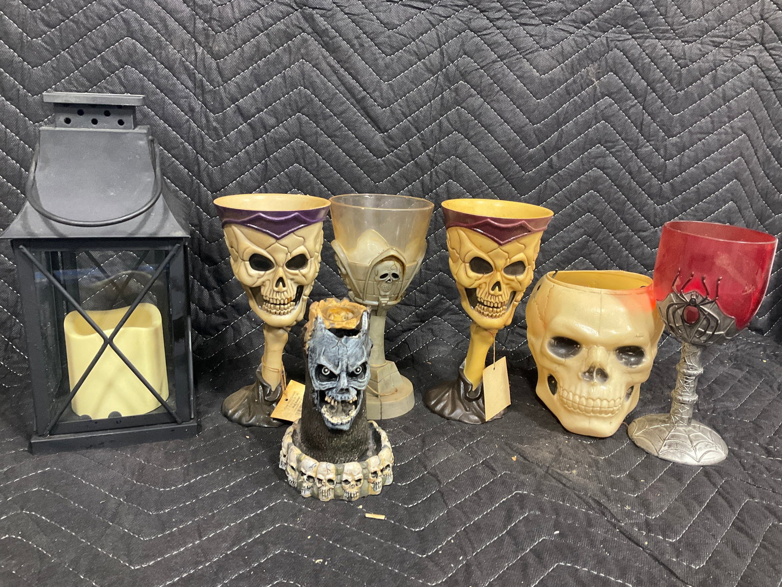 Various Halloween Decor/Goblets, and Lantern (1 of 1)