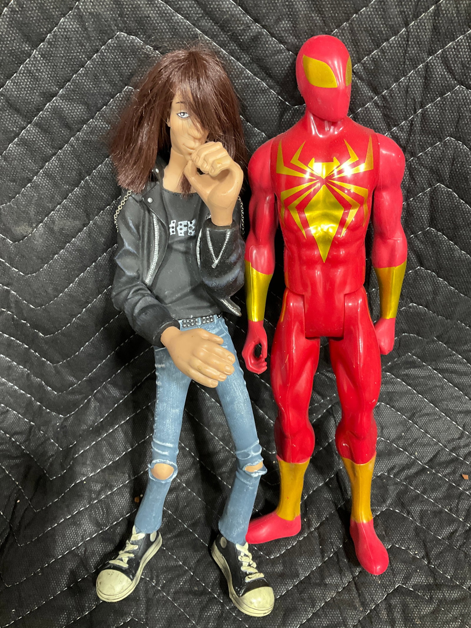 Joey Ramone and Spiderman Action Figures: Joey Ramone and Spiderman Action Figures