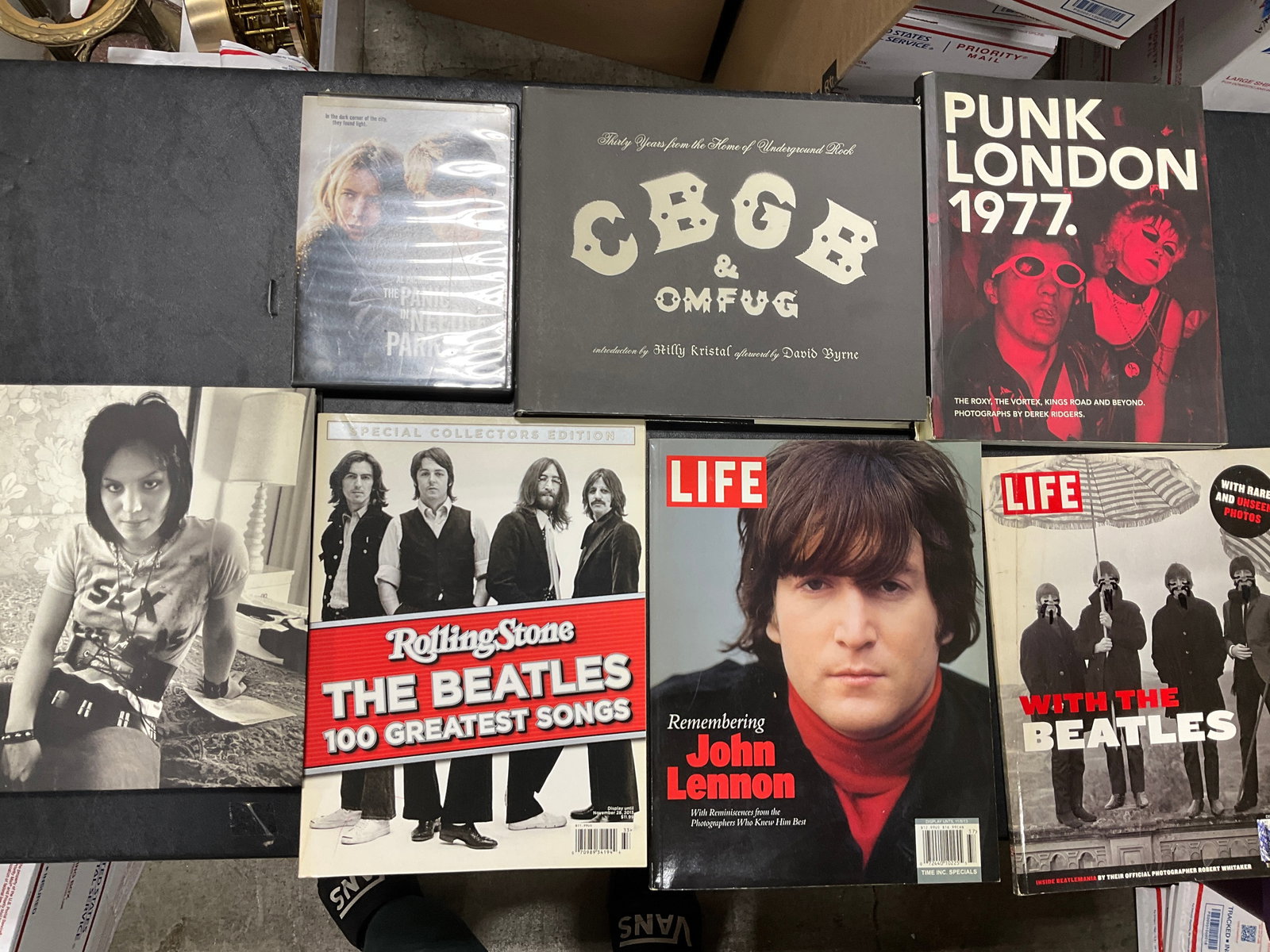 Various Hardcover Rock Books, Life Magazines, and more: Various Hardcover Rock Books, Life Magazines, and more