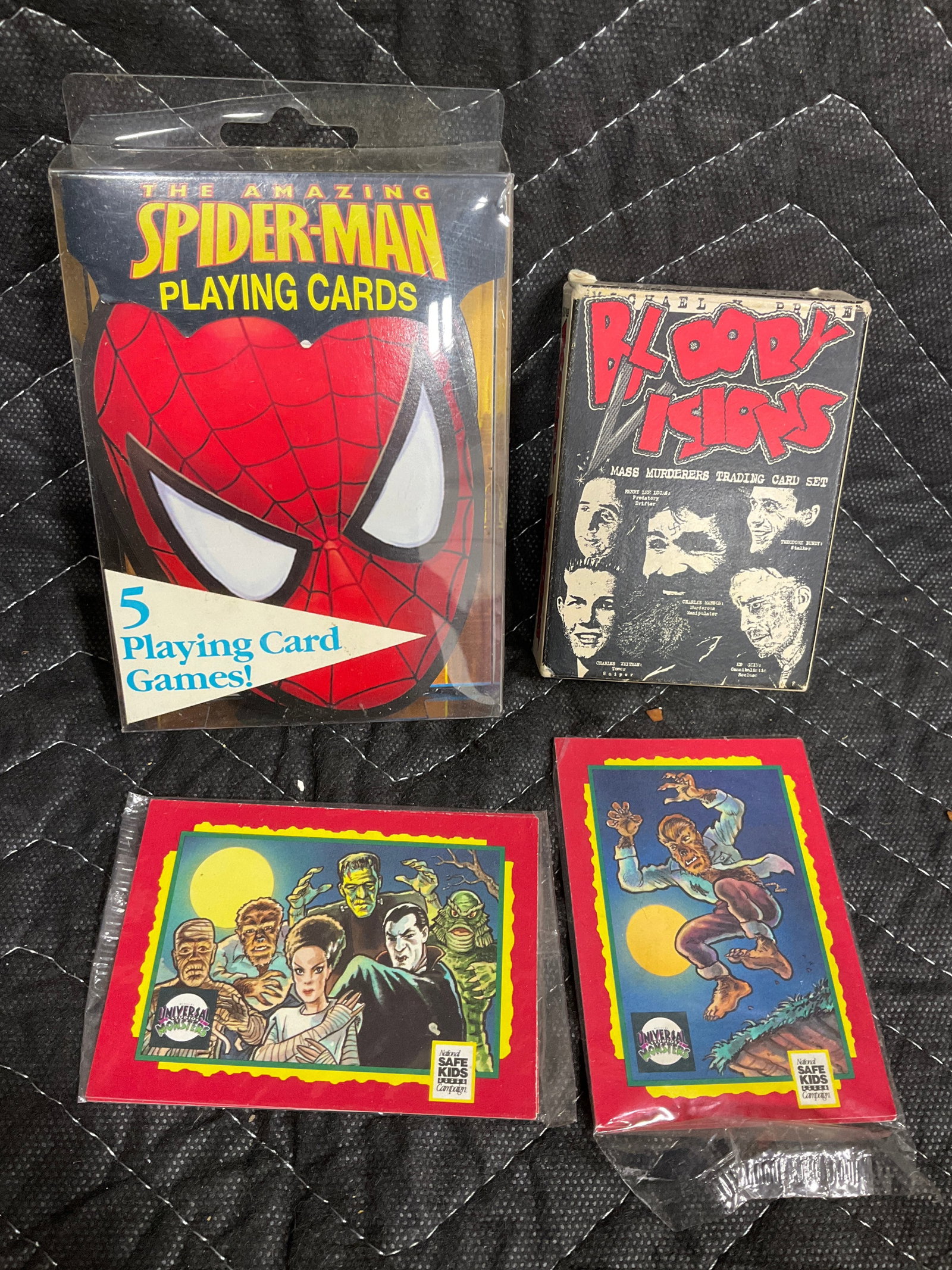 Spiderman Playing Cards, Bloody Visions Trading Cards, and more: Spiderman Playing Cards, Bloody Visions Trading Cards, and more