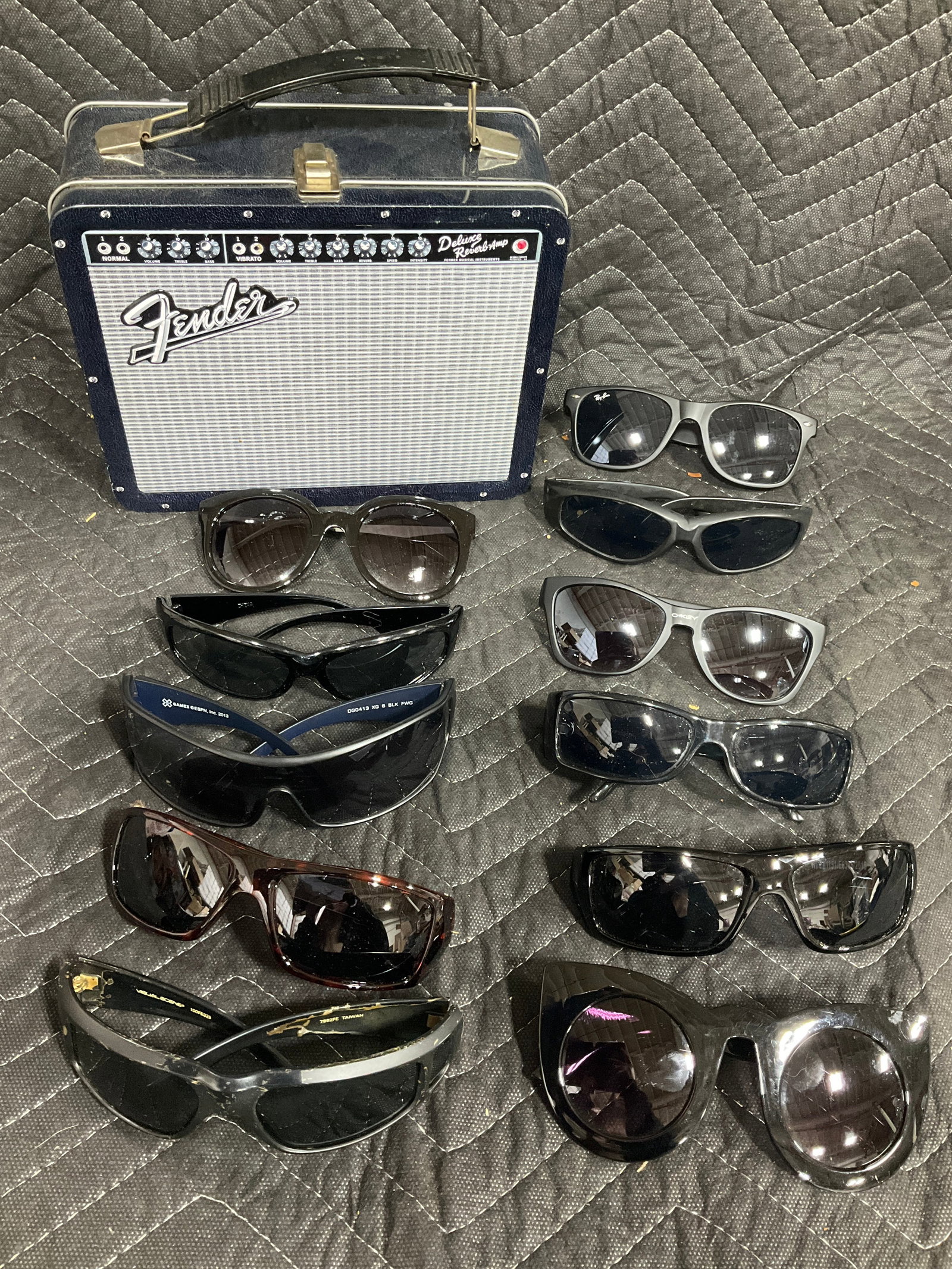 Various Glasses, and Fender Metal Lunchbox (1 of 1)