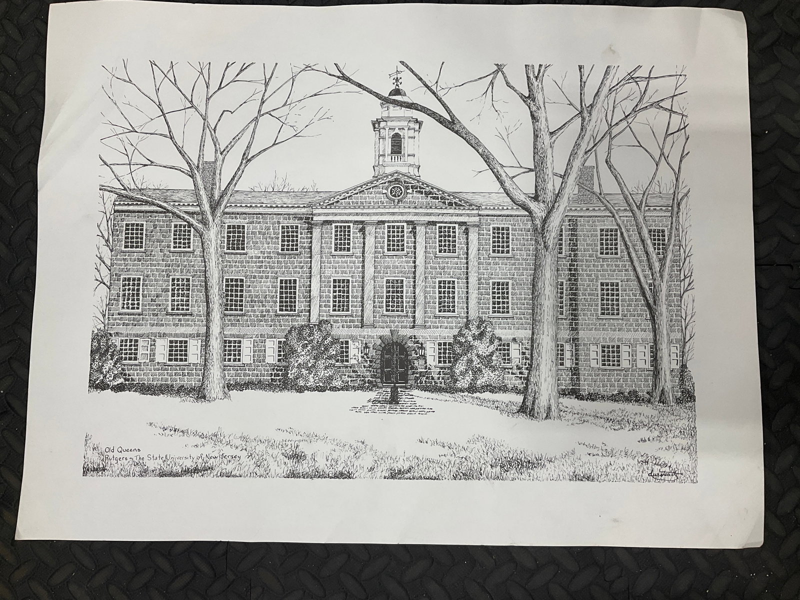 Signed Rutgers of NJ Art Print(18inx24in) (1 of 1)