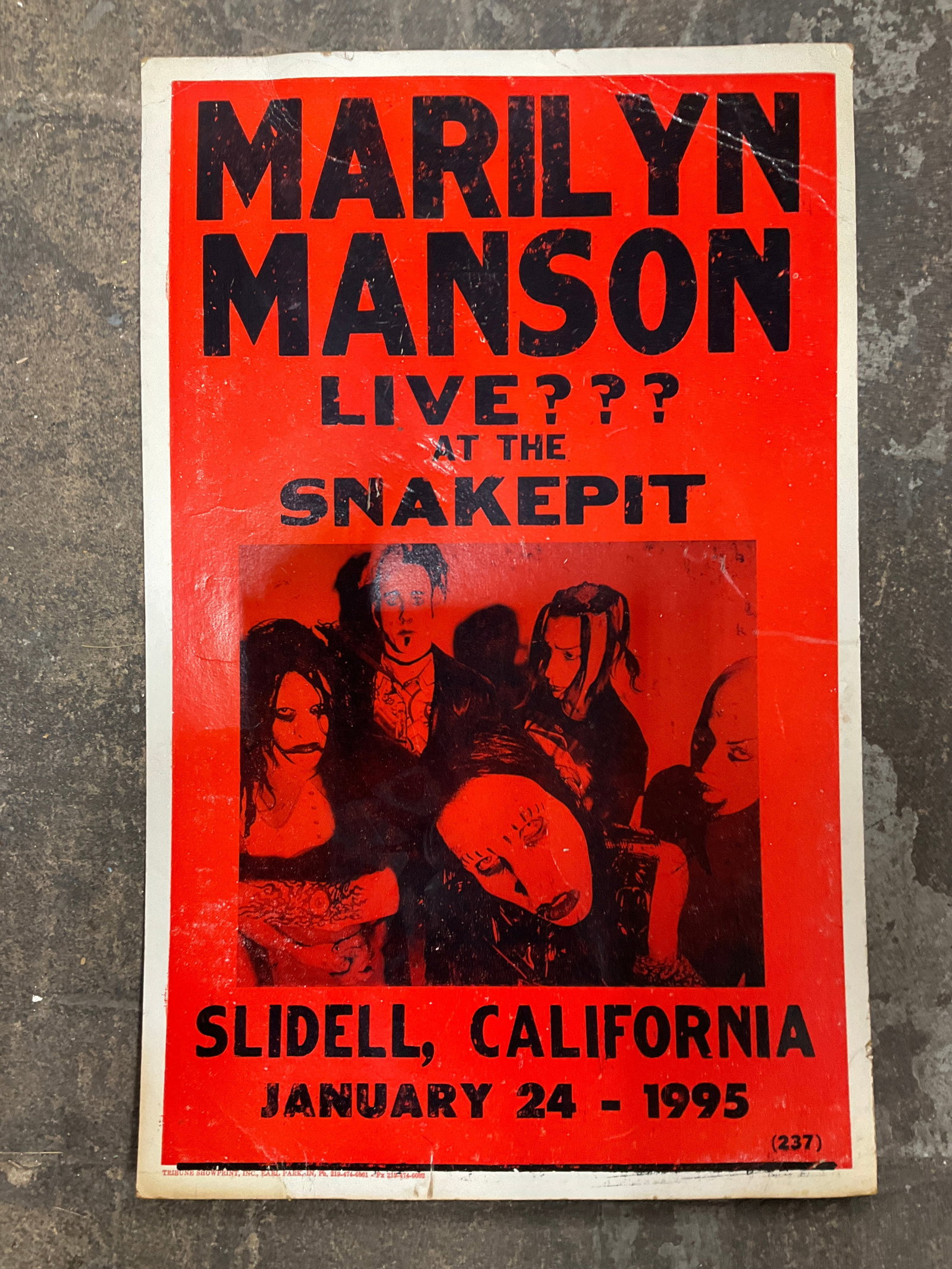 Marilyn Manson Advertising Poster (14inx22in) (1 of 1)