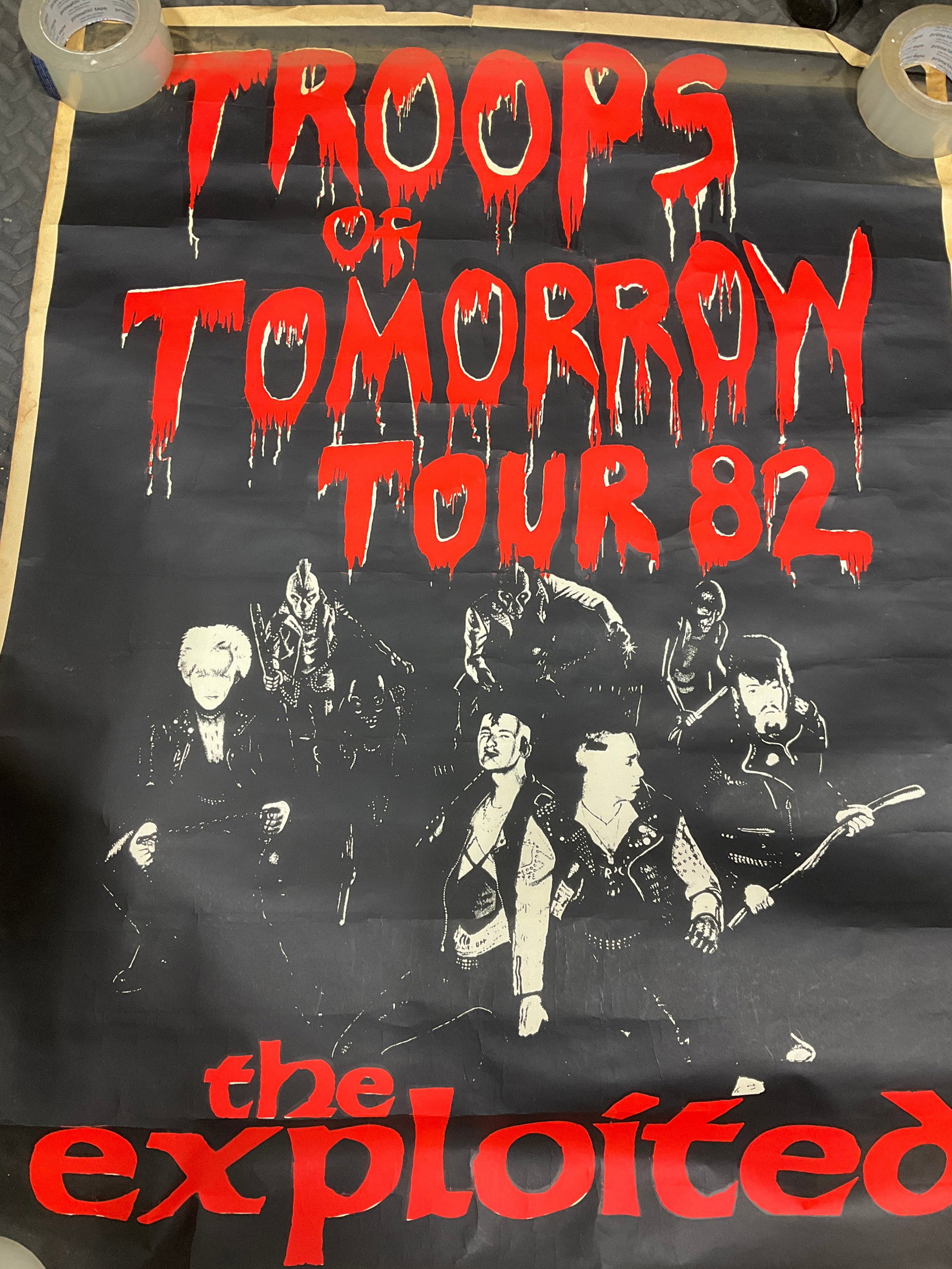 Troops of Tomorrow - The Exploited Poster (30.5inx40in) *slightly torn*: Troops of Tomorrow - The Exploited Poster (30.5inx40in) *slightly torn*