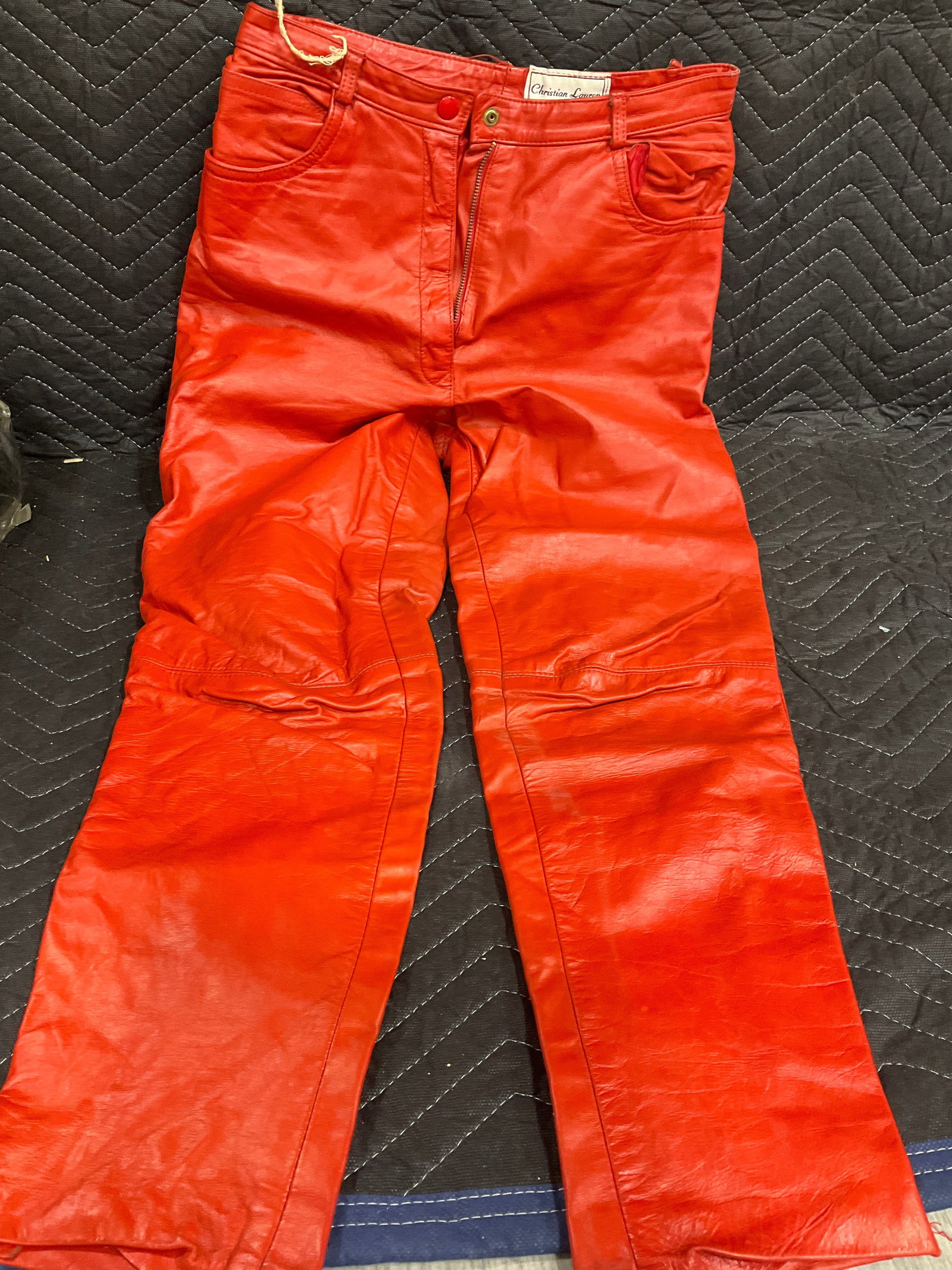1970s Christian Lauren Leather Pants (Size: 7/8): 1970s Christian Lauren Leather Pants (Size: 7/8)